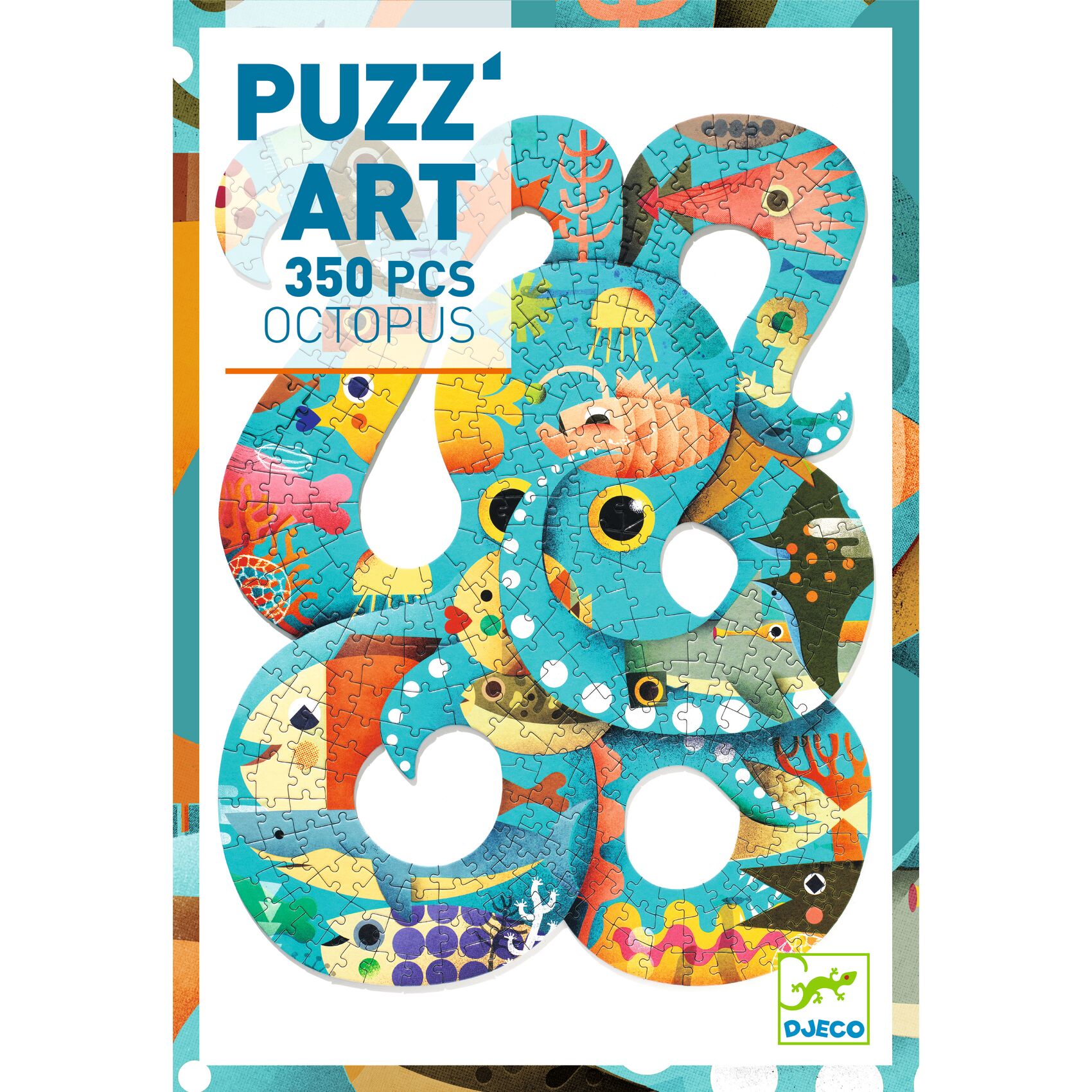 Művészeti puzzle - Polip, 350 db-os - Octopus - 4