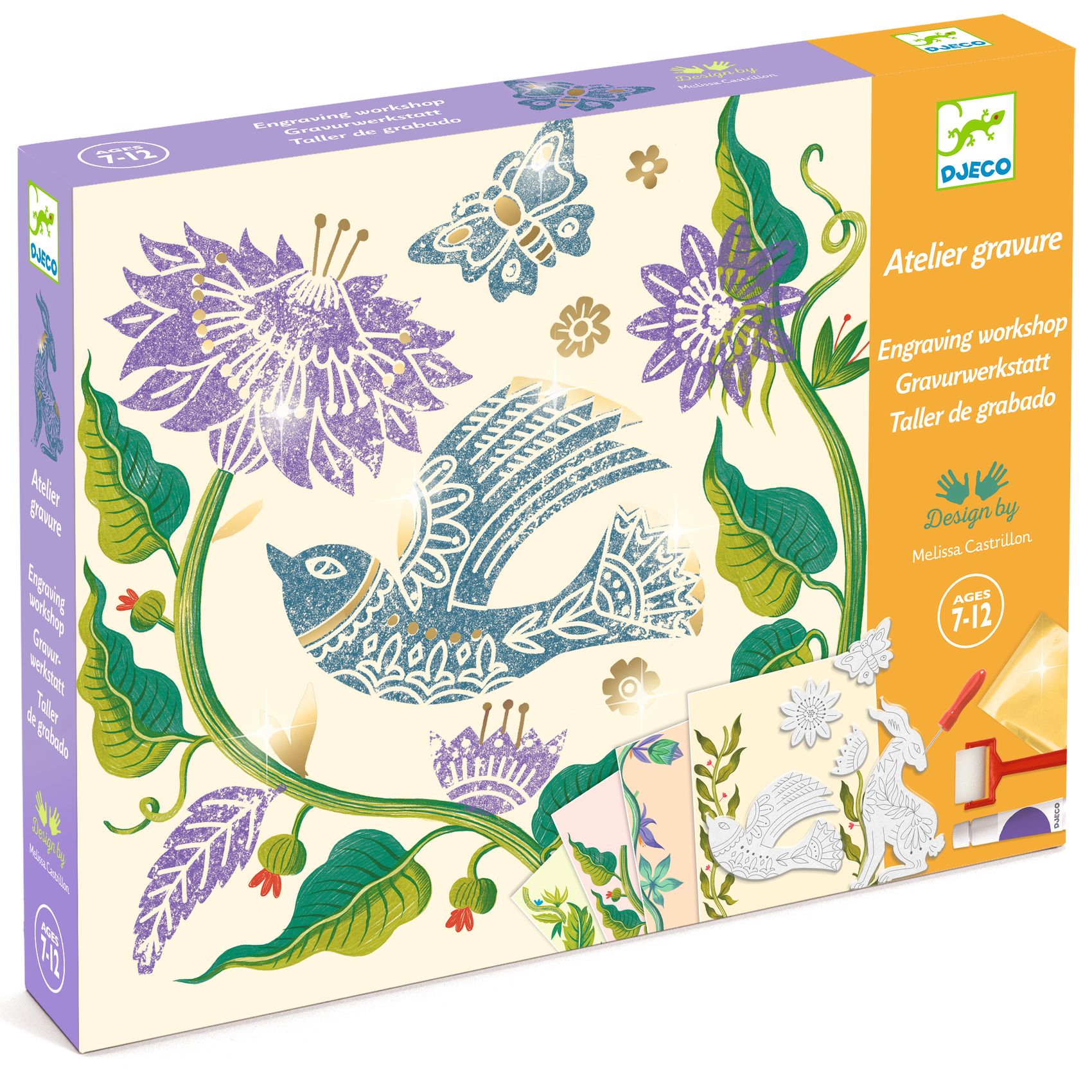 Művészeti műhely - Nyomat készítés, golgotavirág - Passionflower - 0