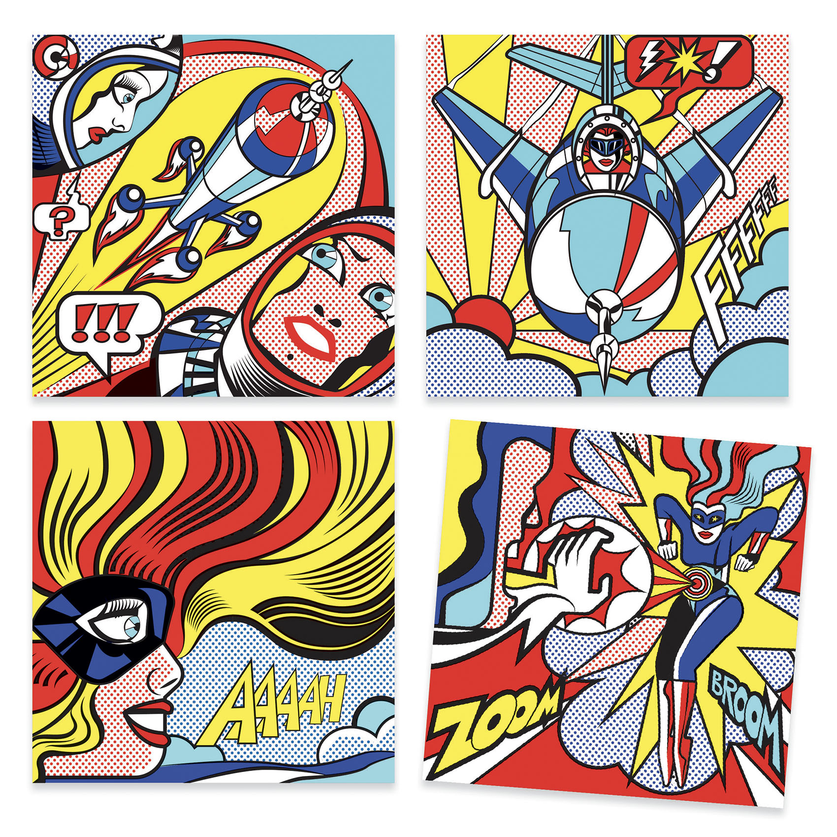 Művészeti műhely - Szuperhősök - Inspired by Roy Lichtenstein - Superheroes - 1