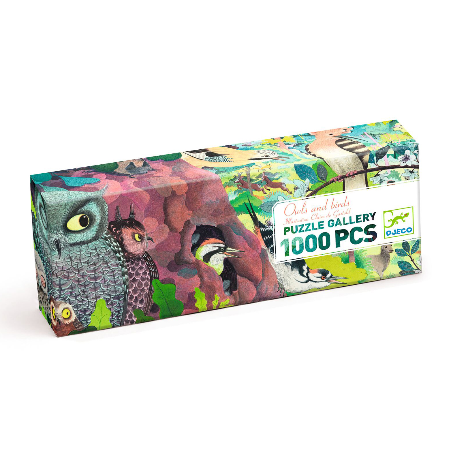 Művész puzzle - Baglyok és madarak, 1000 db-os - Owls and birds - 0