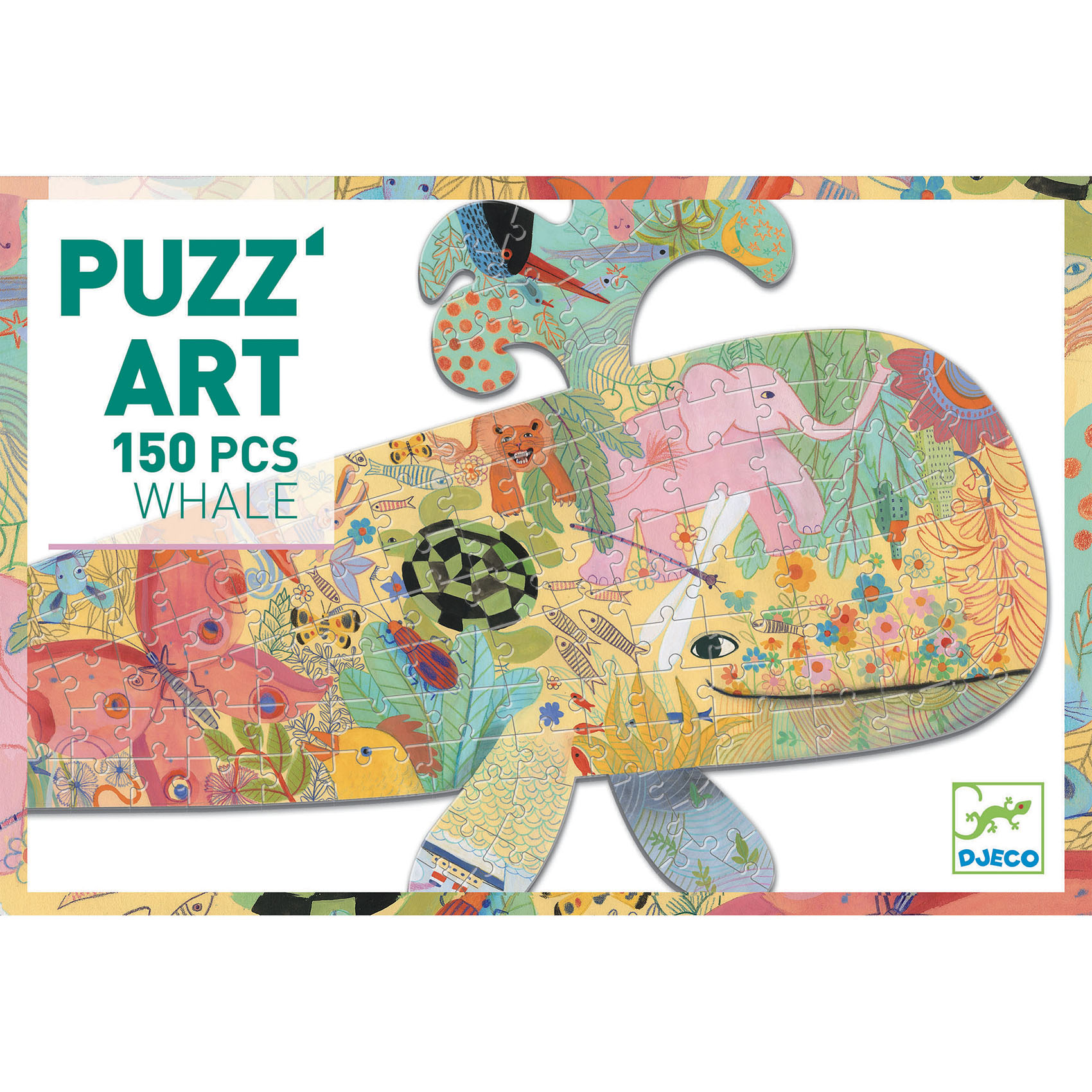 Művészeti puzzle - Bálna, 150 db-os - Whale - 4