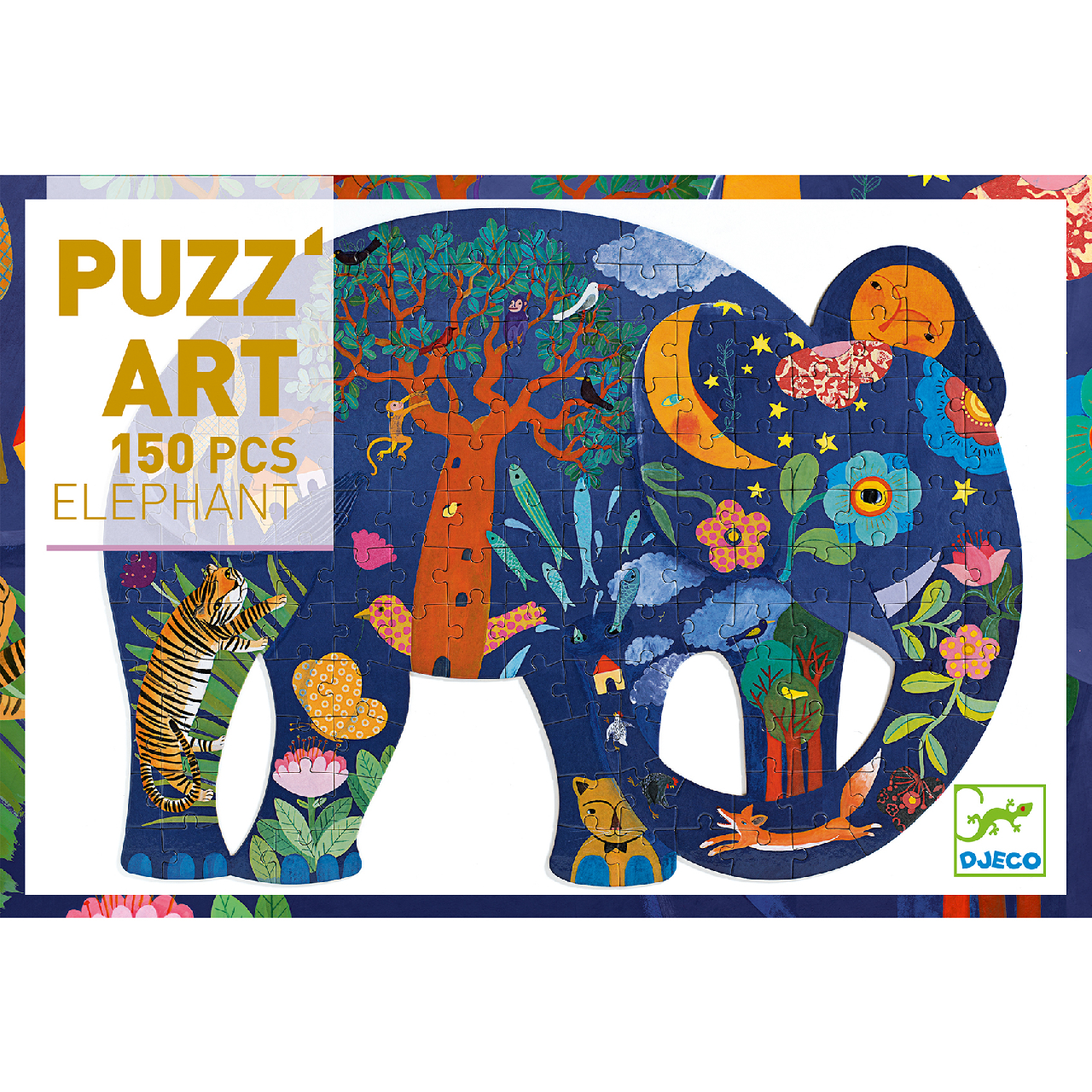 Művészeti puzzle - Elefánt, 150 db-os - Elephant - 1