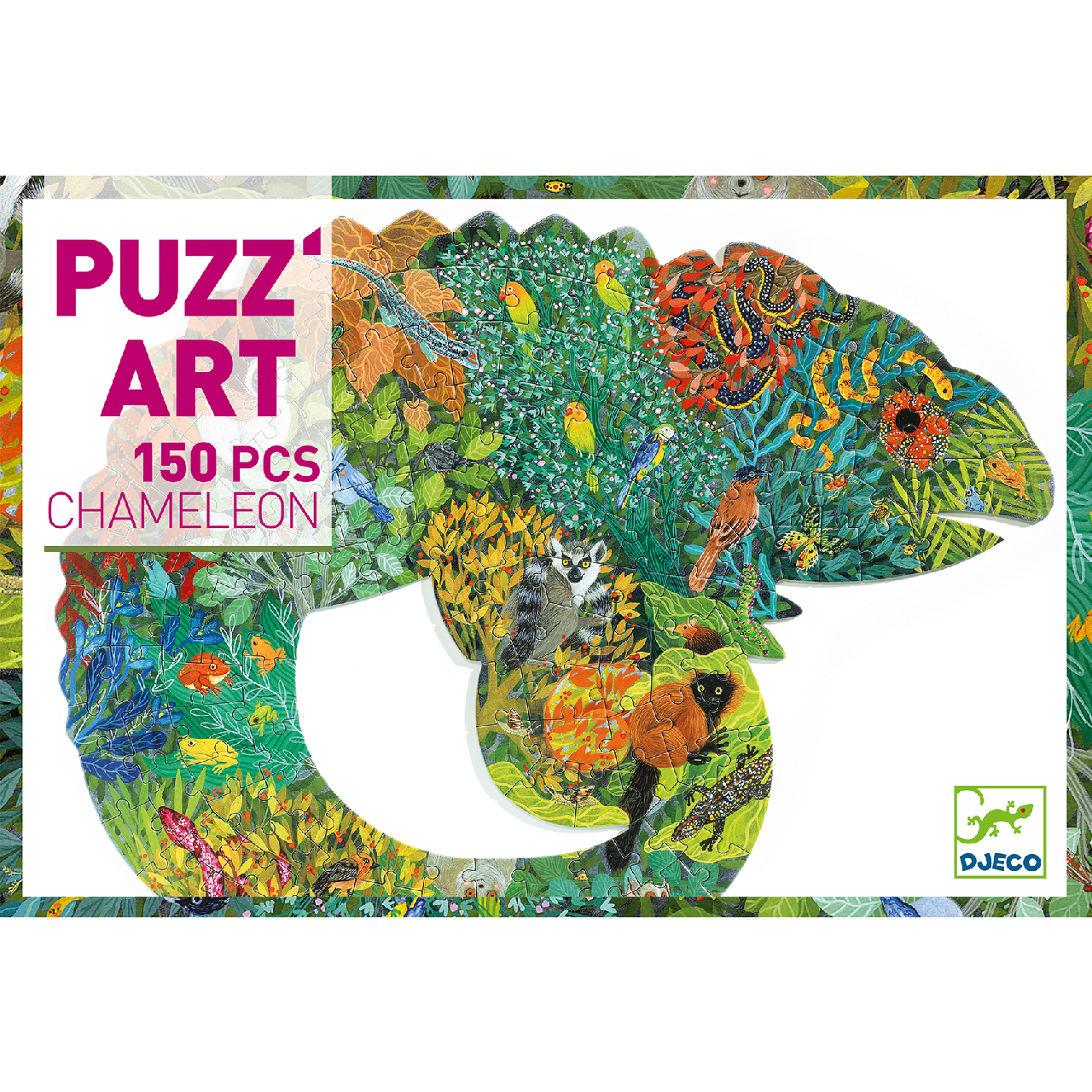 Művészeti puzzle - Kameleon, 150 db-os - Chameleon - 1