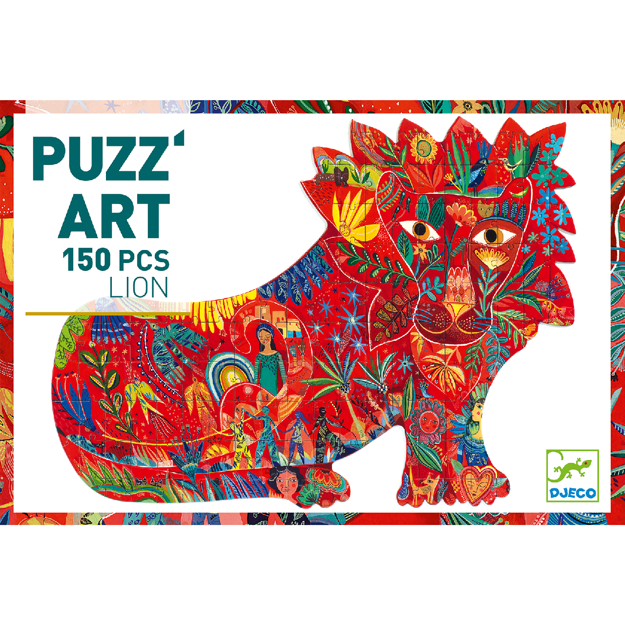 Művészeti puzzle - Oroszlán, 150 db-os - Lion  - 1