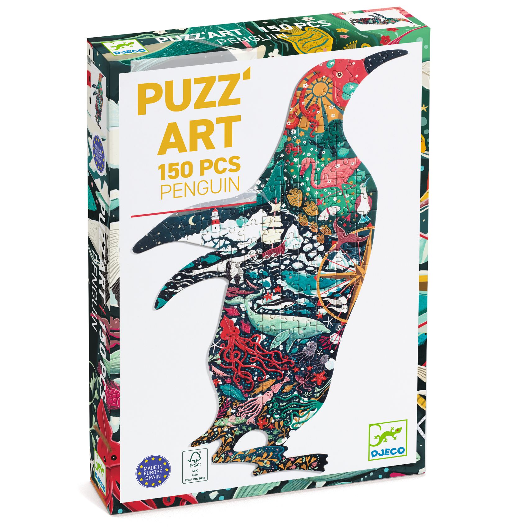 Művészeti puzzle - Pingvin, 150 db-os - Penguin - 0
