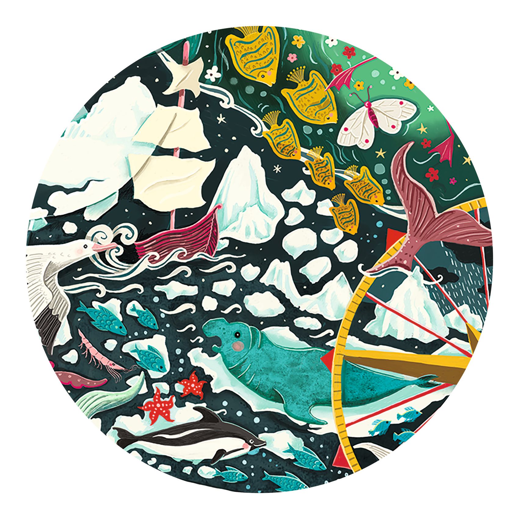 Művészeti puzzle - Pingvin, 150 db-os - Penguin - 3