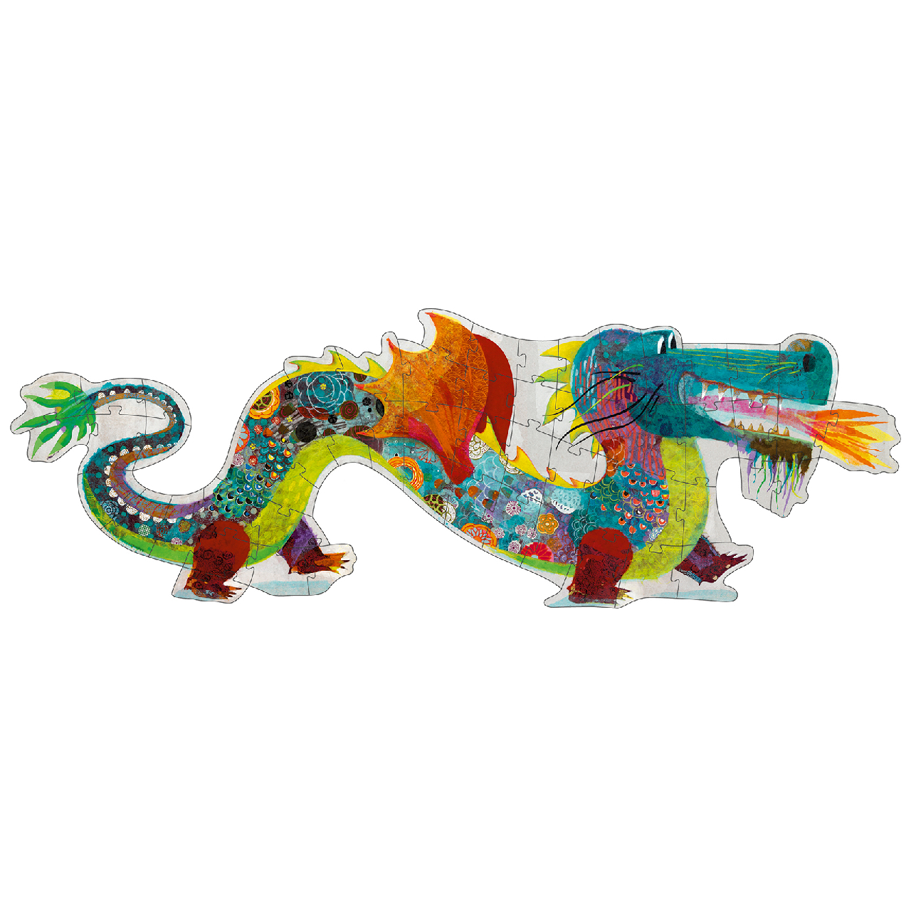 Óriás puzzle - Leon a sárkány, 58 db-os - Leon the dragon - 2