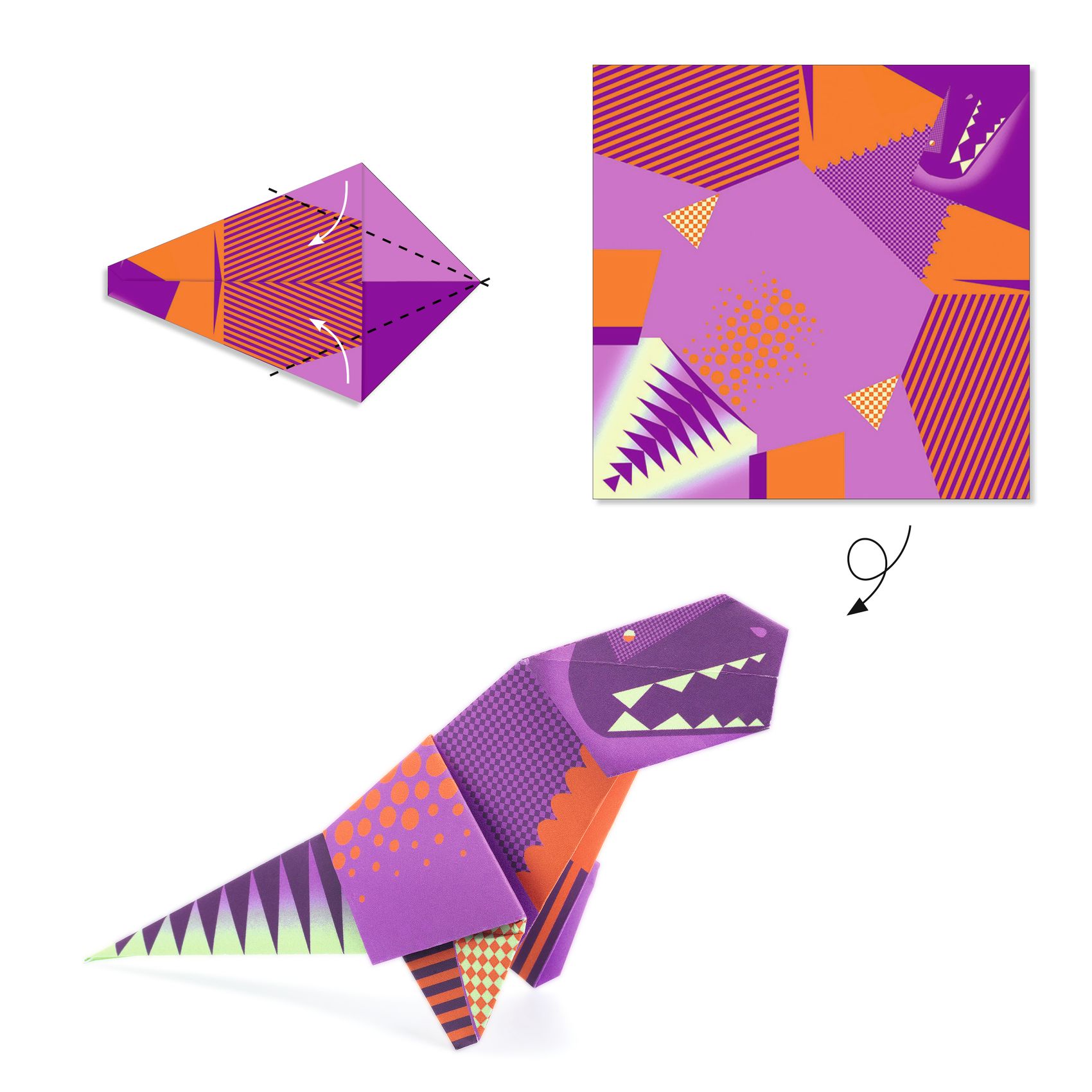 Origami - Dinoszauruszok - Dinosaurs - 3