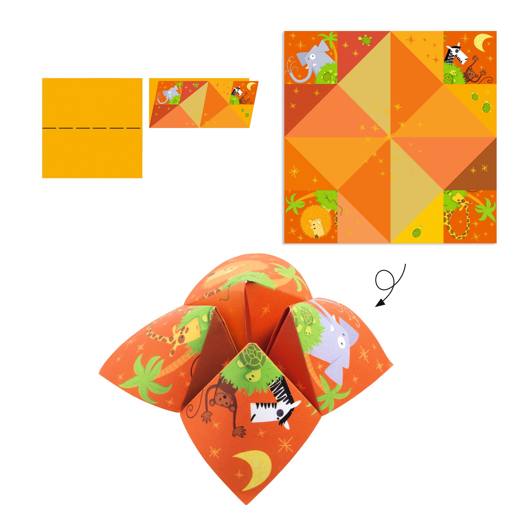 Origami - Sótartó - Origami bird game - 5