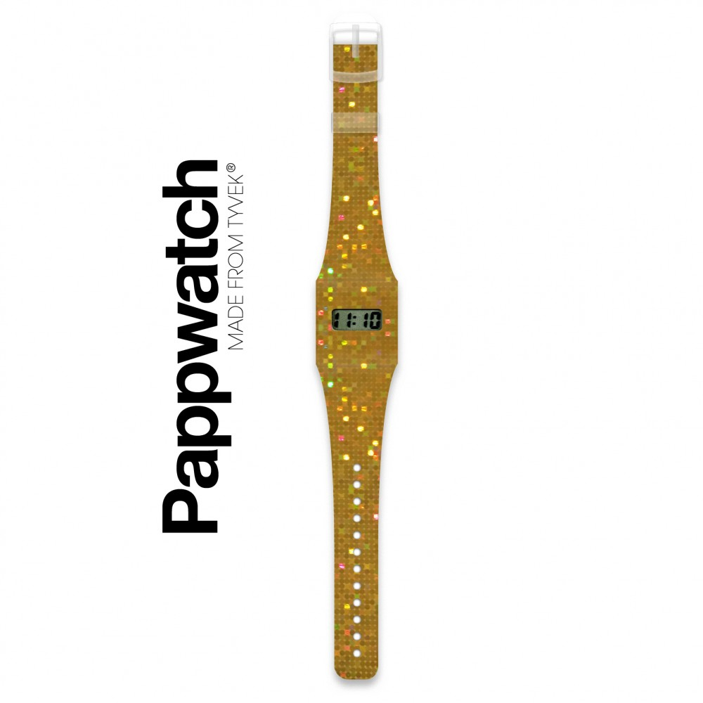 Papír karóra - GLITZERGOLD / METALLIC - Pappwatch Kids - 0