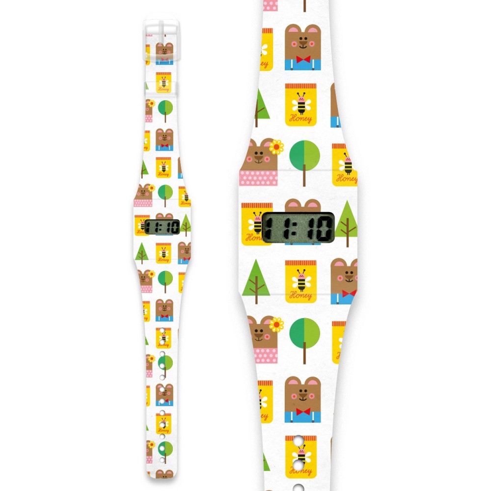 Papír karóra - MRS UND MR BEAR - Pappwatch Kids - 0