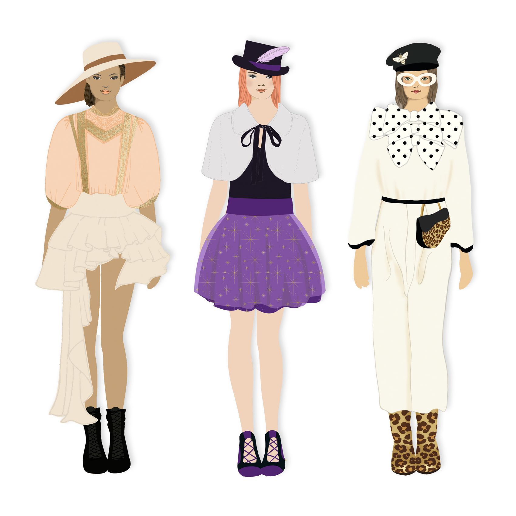 Papírbaba öltöztető - Elegáns gardrób - So chic wardrobe - 1