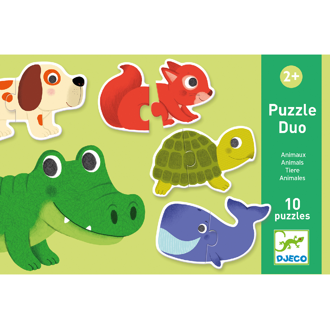 Párosító puzzle - Állatos, 20 db-os - Animals - 1