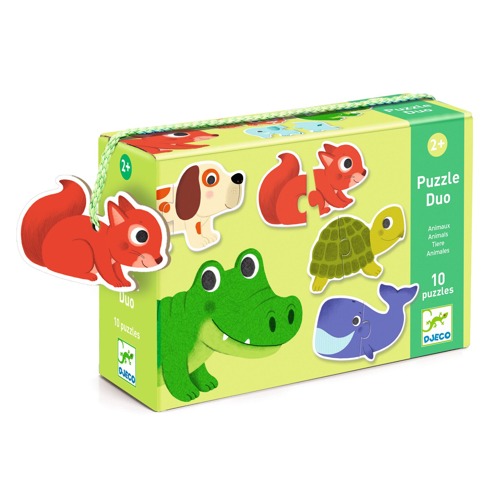 Párosító puzzle - Állatos, 20 db-os - Animals - 0