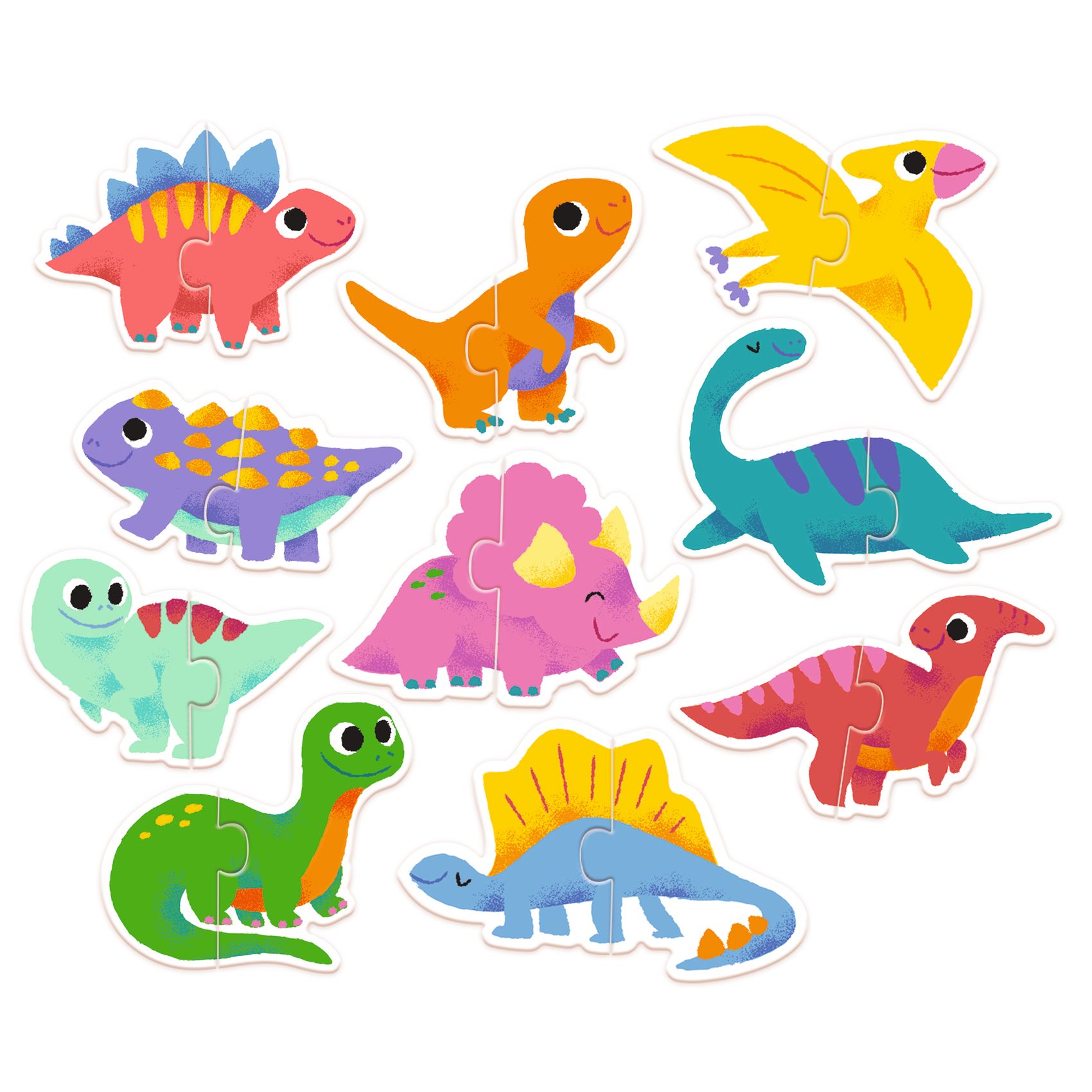 Párosító puzzle - Dinócskák - Duo Dinos - 1