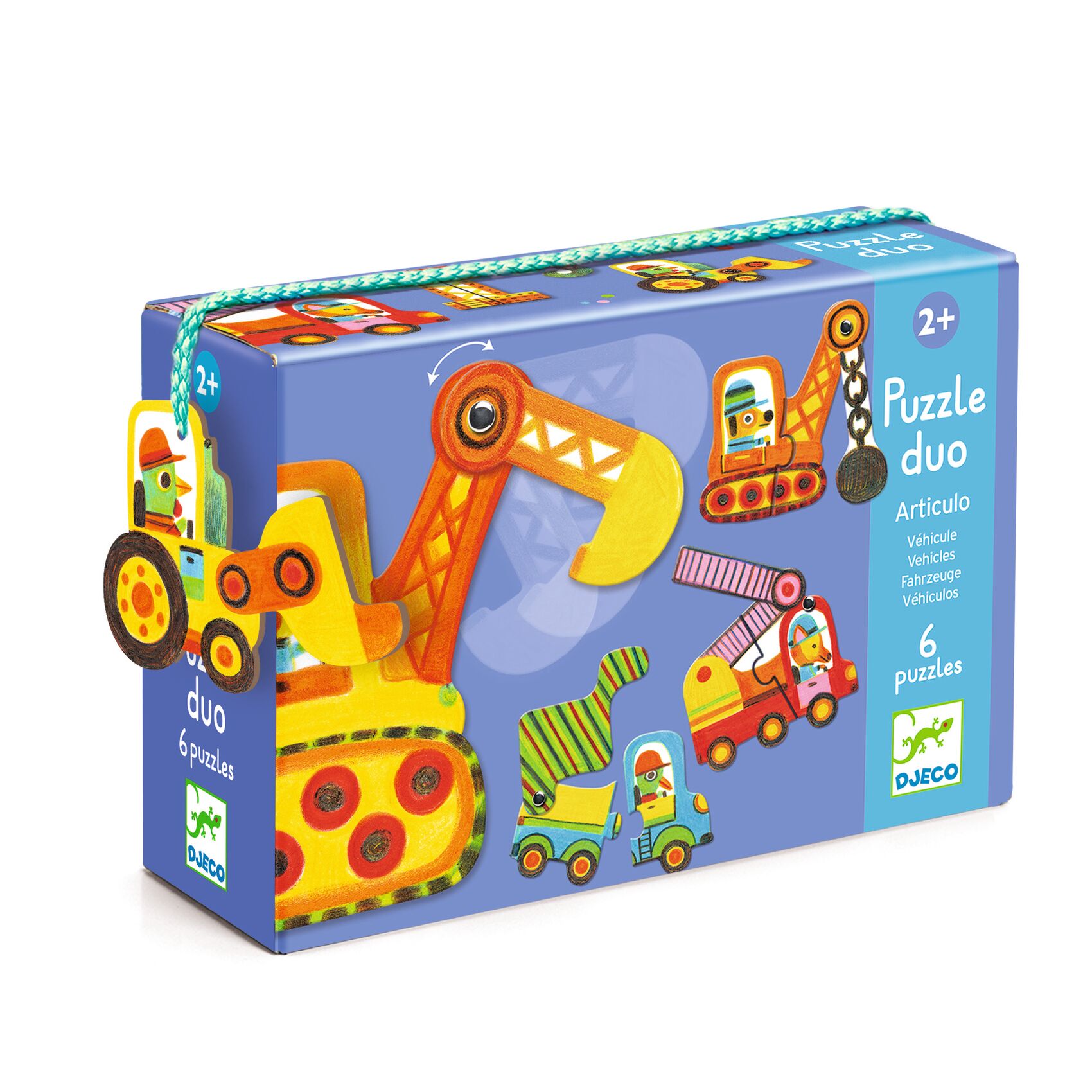 Párositó puzzle - Munkagépek, 12 db-os - Articulo vehicles - 0