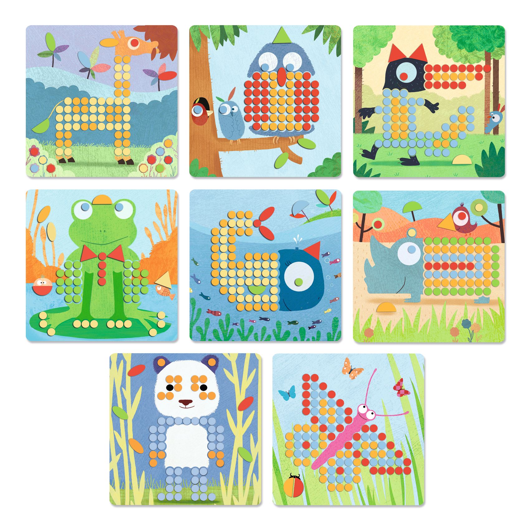 Pötyi mozaik - Vadállatok - Mosaico Rigolo - 2