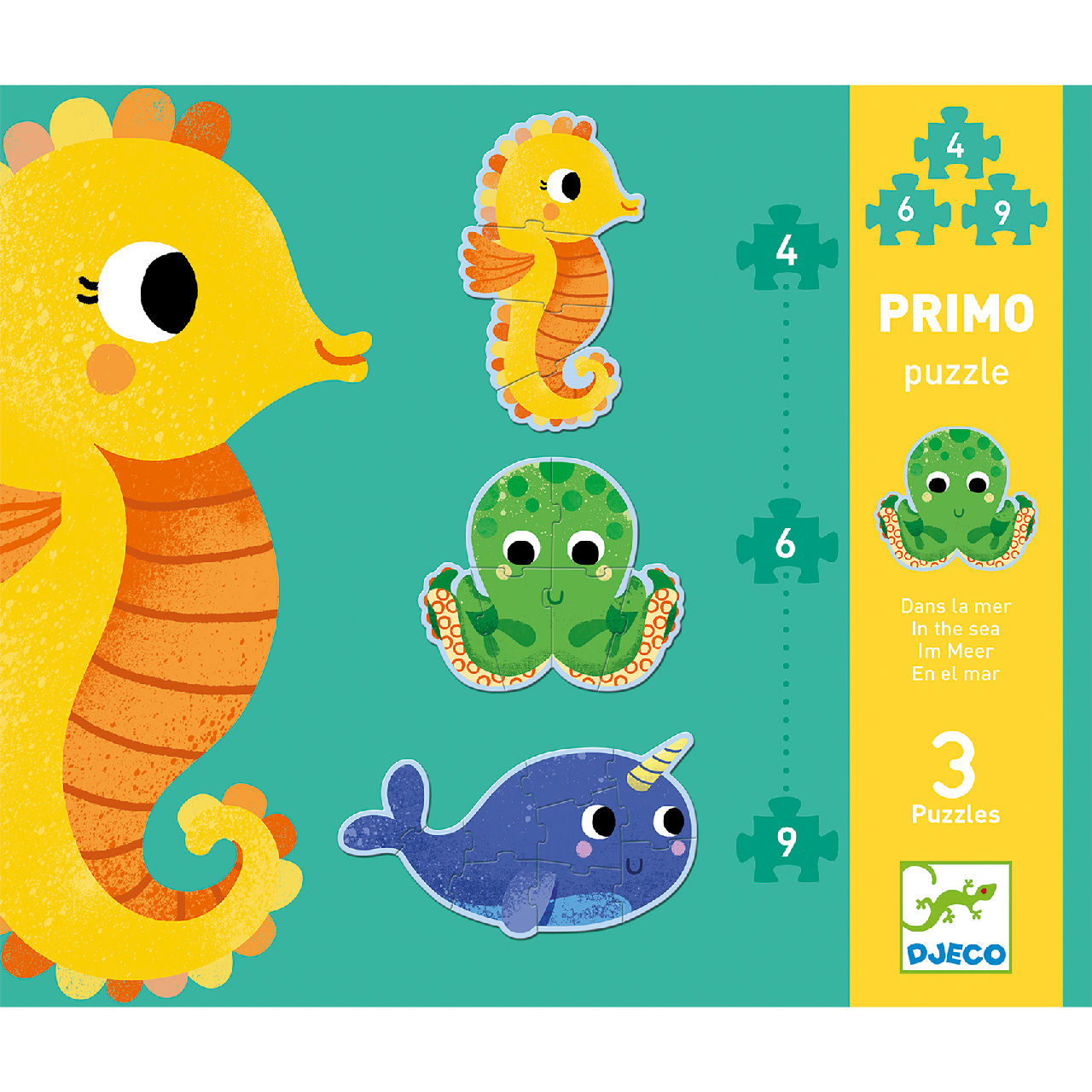 Primo puzzle - A tengerben, 4-6-9 db-os - In the sea - 1