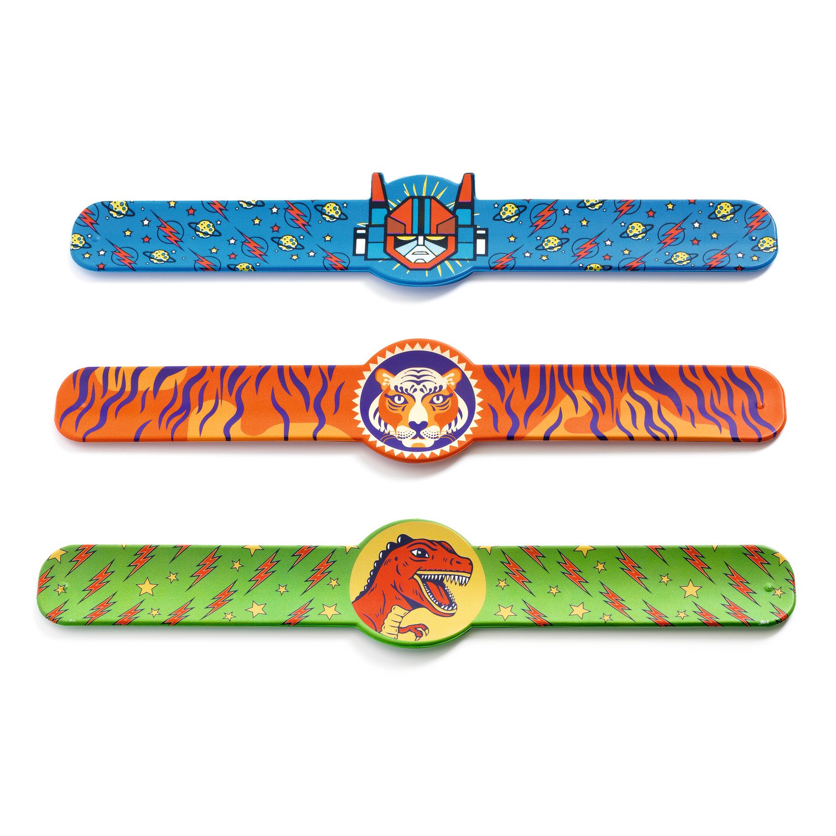 Rácsapós karkötő - Dínó, Tigris, Szuperhős - Winding bracelets dino, tiger, superhero - 0