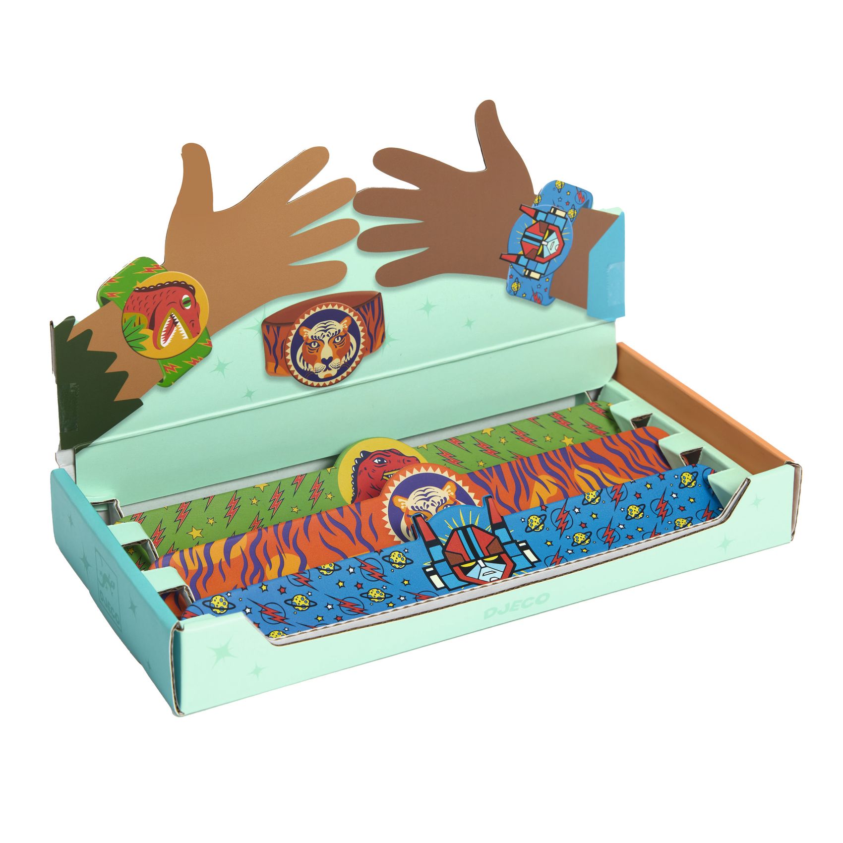 Rácsapós karkötő - Dínó, Tigris, Szuperhős - Winding bracelets dino, tiger, superhero - 1