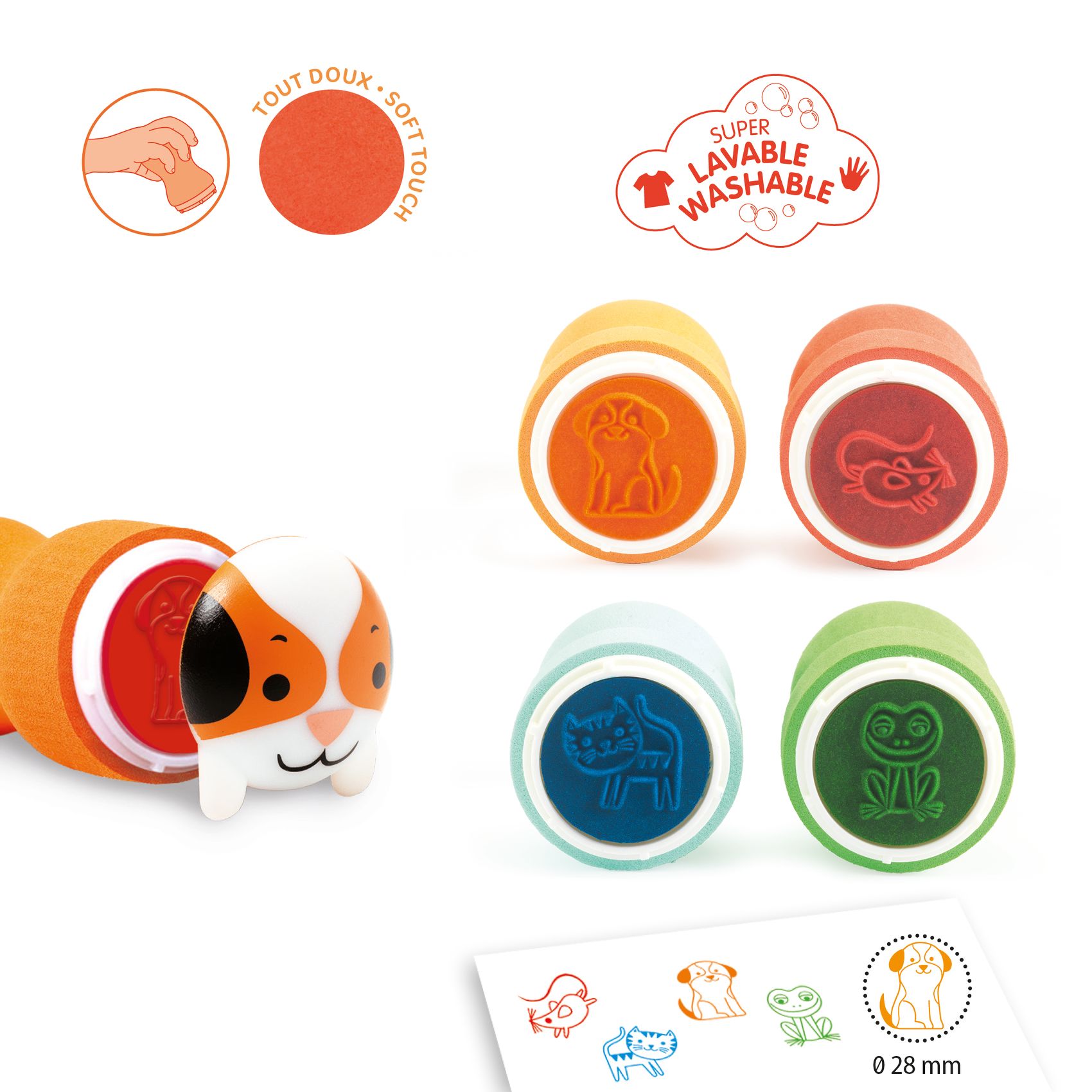 Bélyegzők kicsiknek - Kerti állatok - Stamps fort littles ones - Garden animals - 2