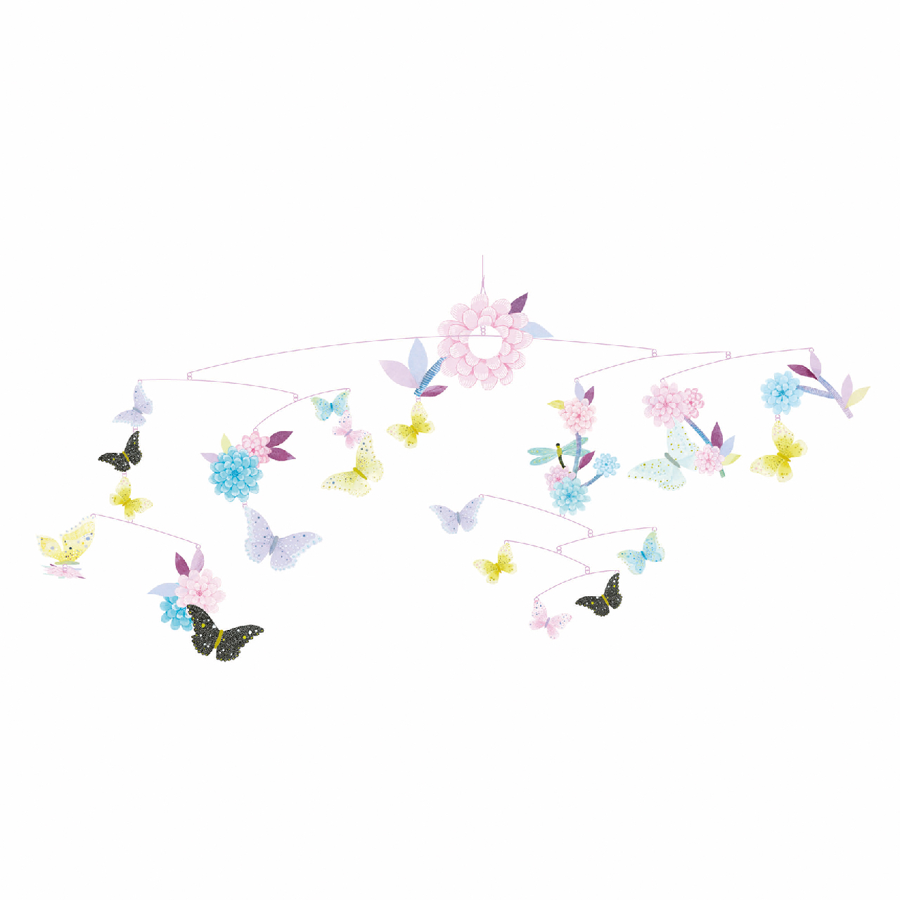 Szélmobil függődísz - Pillangó forgatag - Butterfly twirl - 2