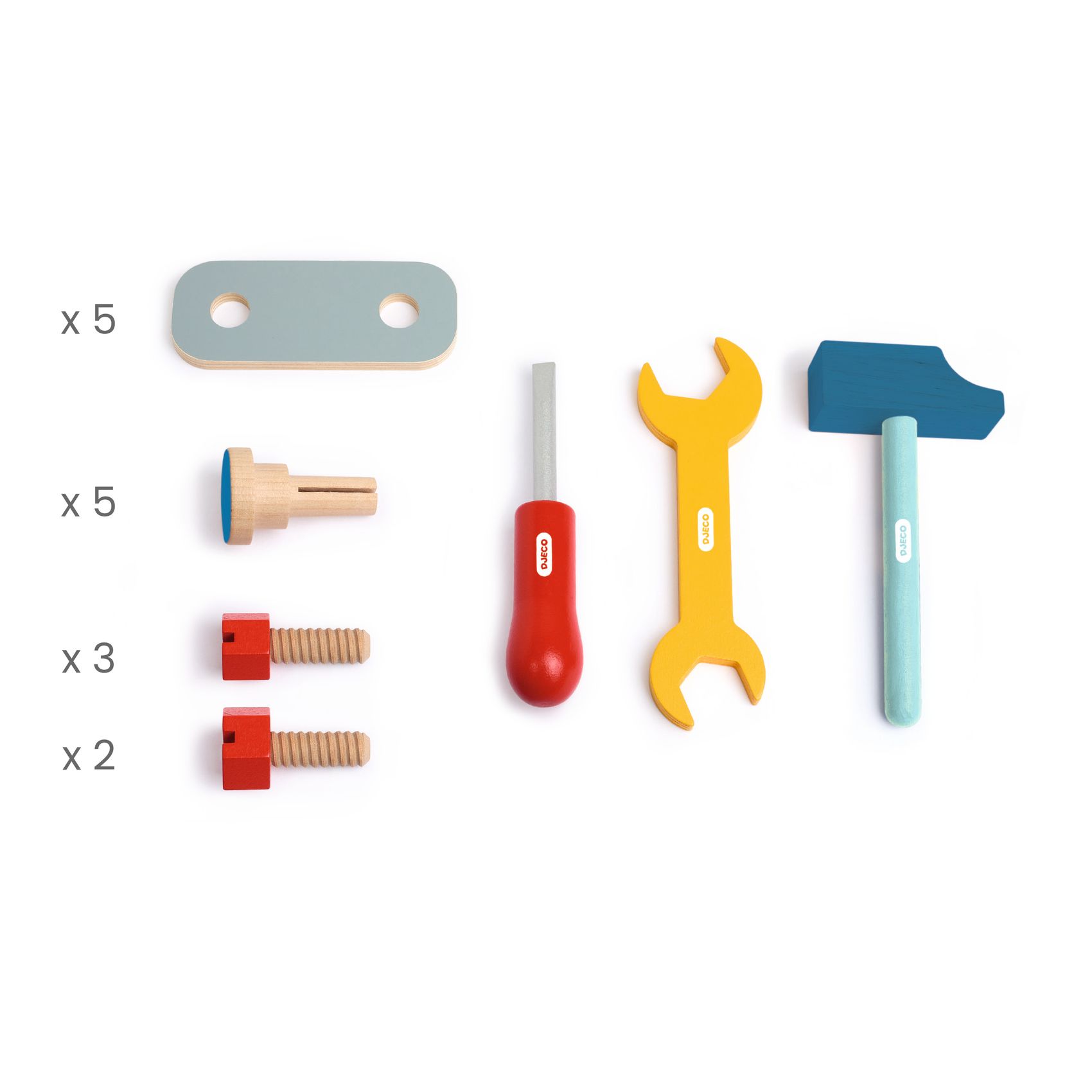 Szerepjáték - Fa barkácsasztal szerszámokkal - Bricotoo - 1