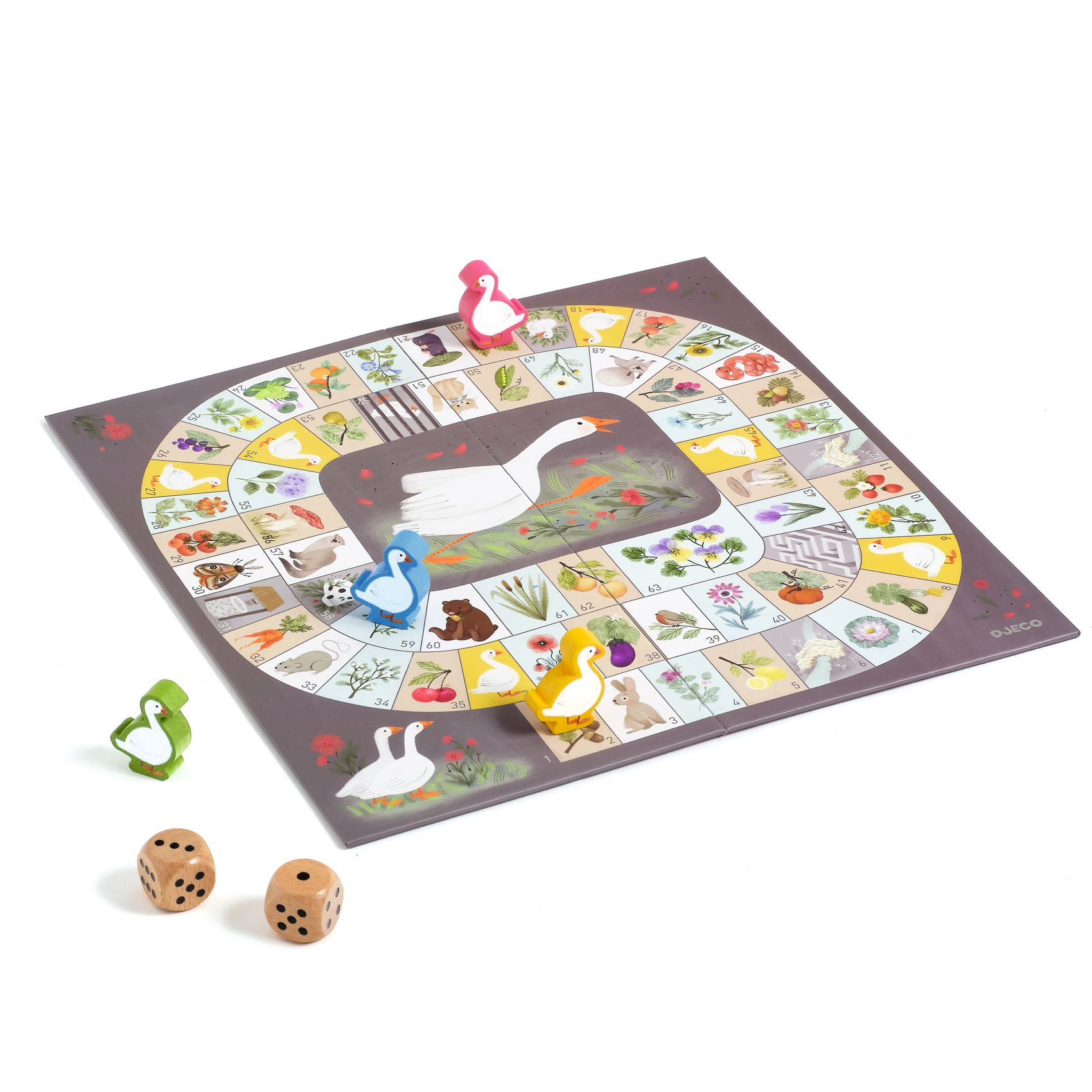 Társasjáték klasszikus - Liba játék - Goose game - 1