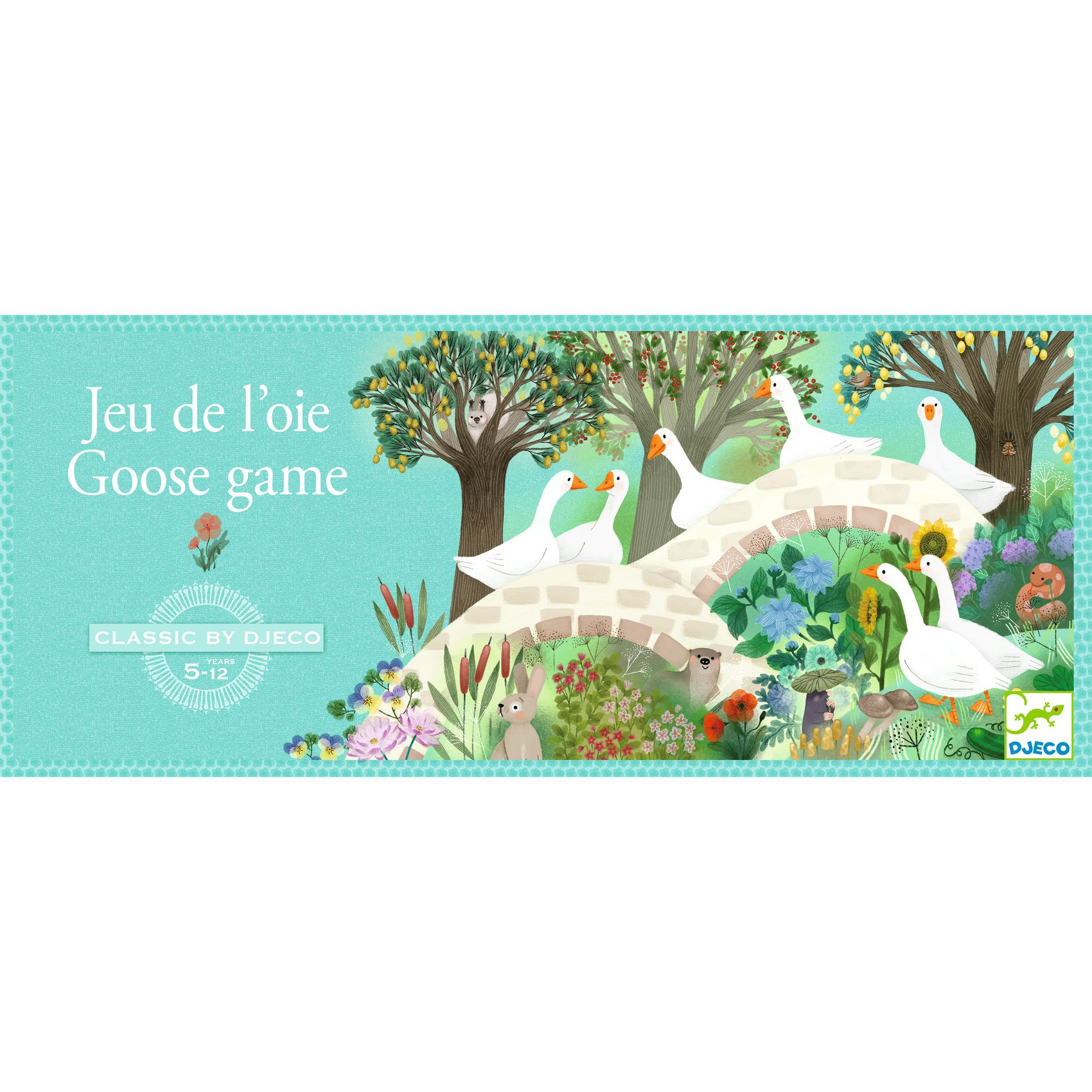 Társasjáték klasszikus - Liba játék - Goose game - 2