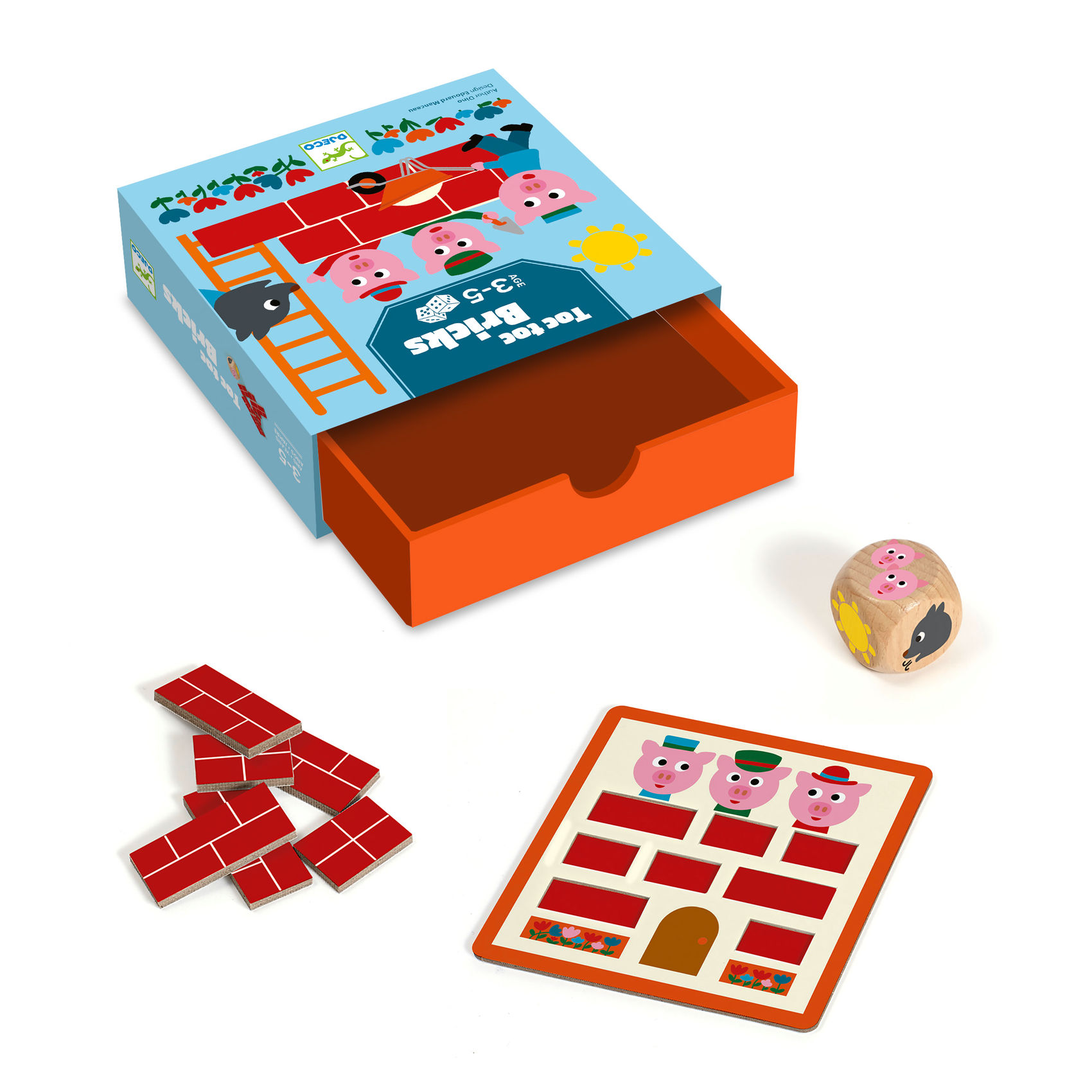 Társasjáték - Koca kocka - Toc Toc Bricks - 2