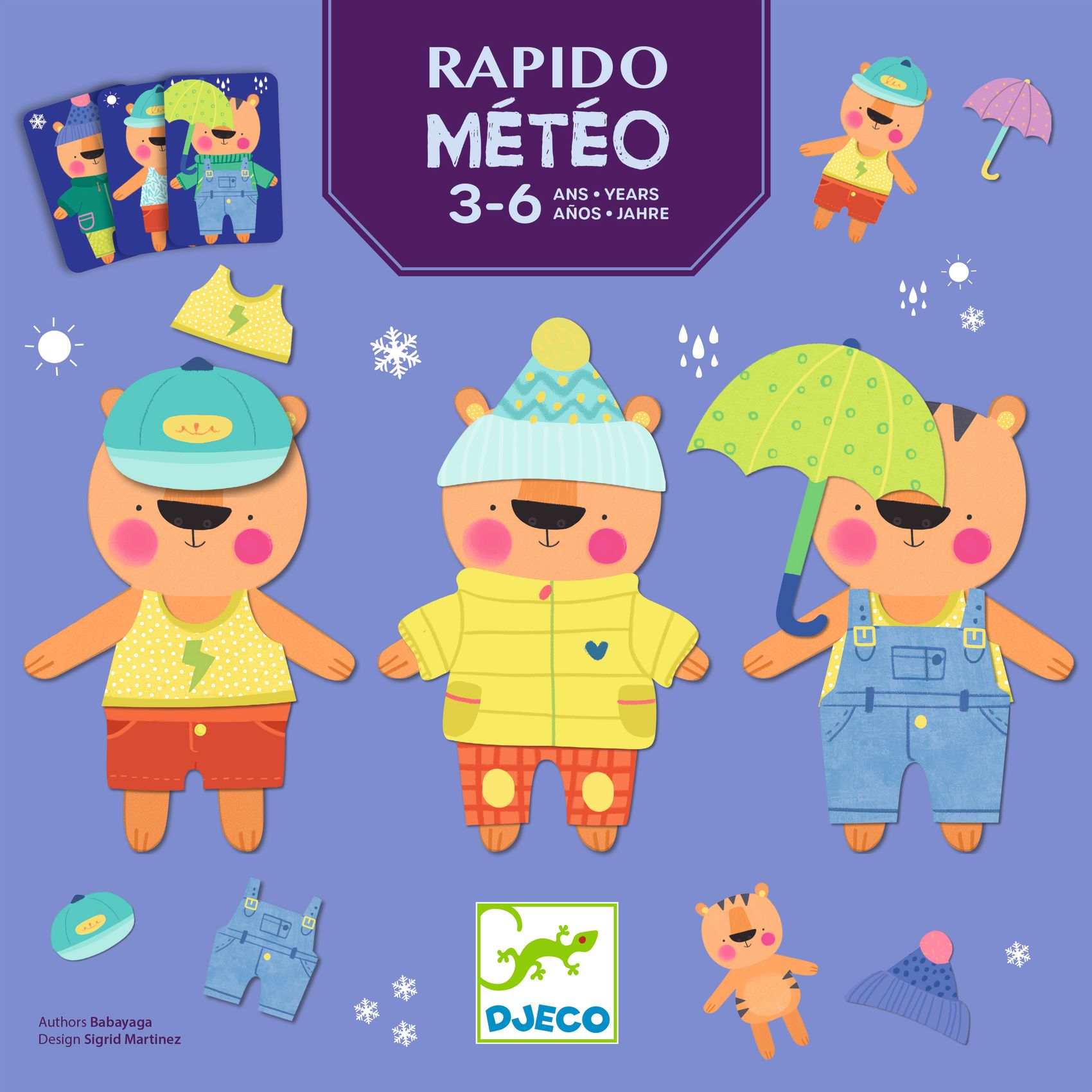 Társasjáték - Öltözz Teó!  - Rapido Meteo - 2