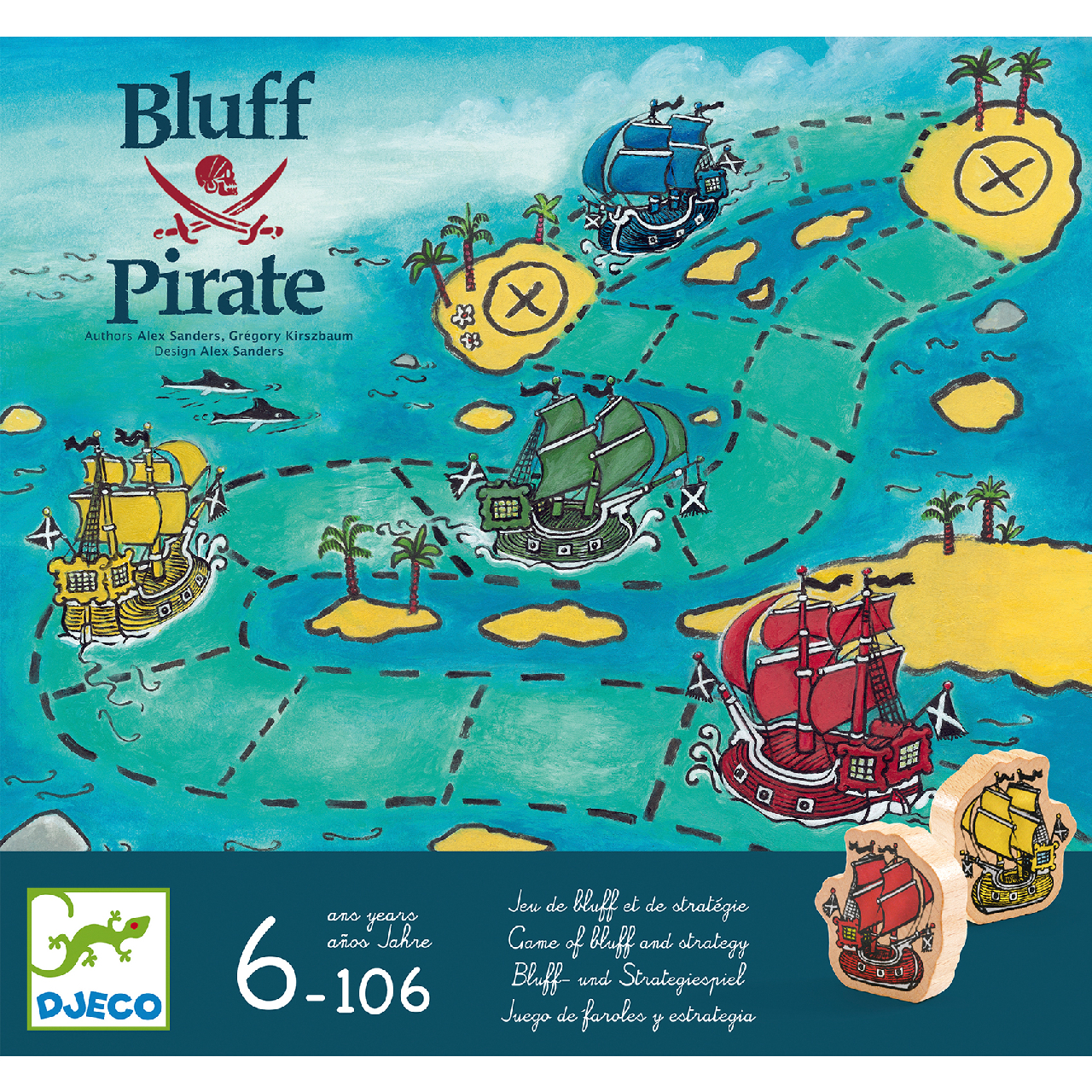 Társasjáték - Szélhámos kalózok - Bluff Pirate - 1