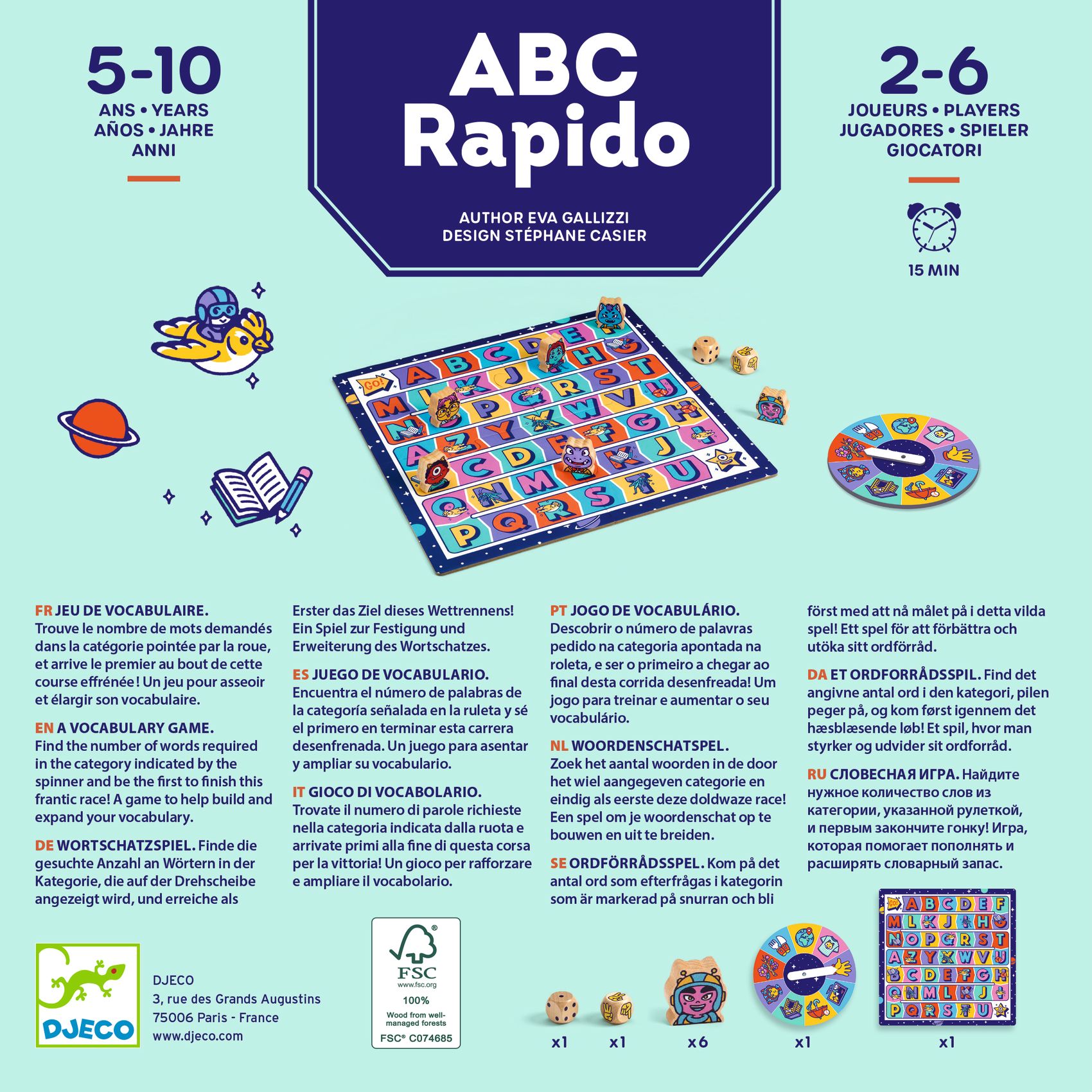 Társasjáték - Szókincs bajnokság - ABC Rapido - 4