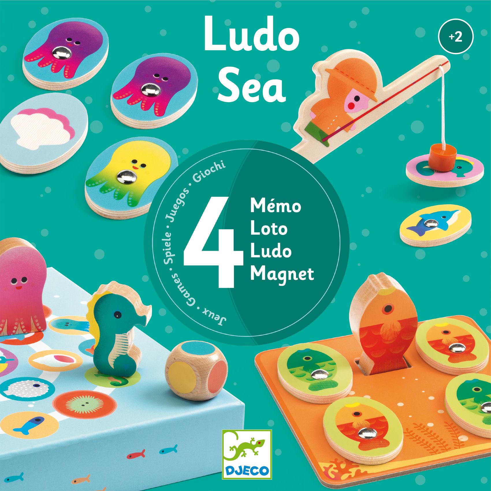 Társasjáték - Tengerben - Ludo Sea - 4 games - 5