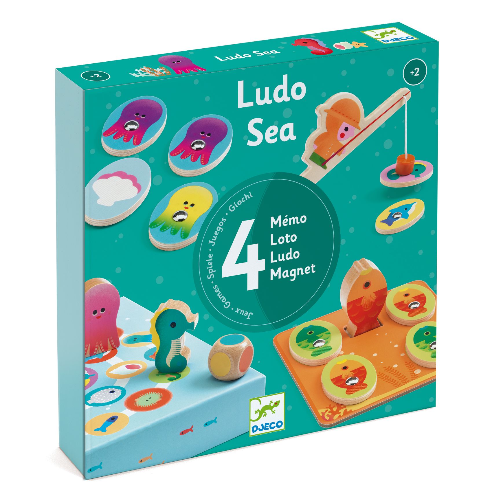 Társasjáték - Tengerben - Ludo Sea - 4 games - 0