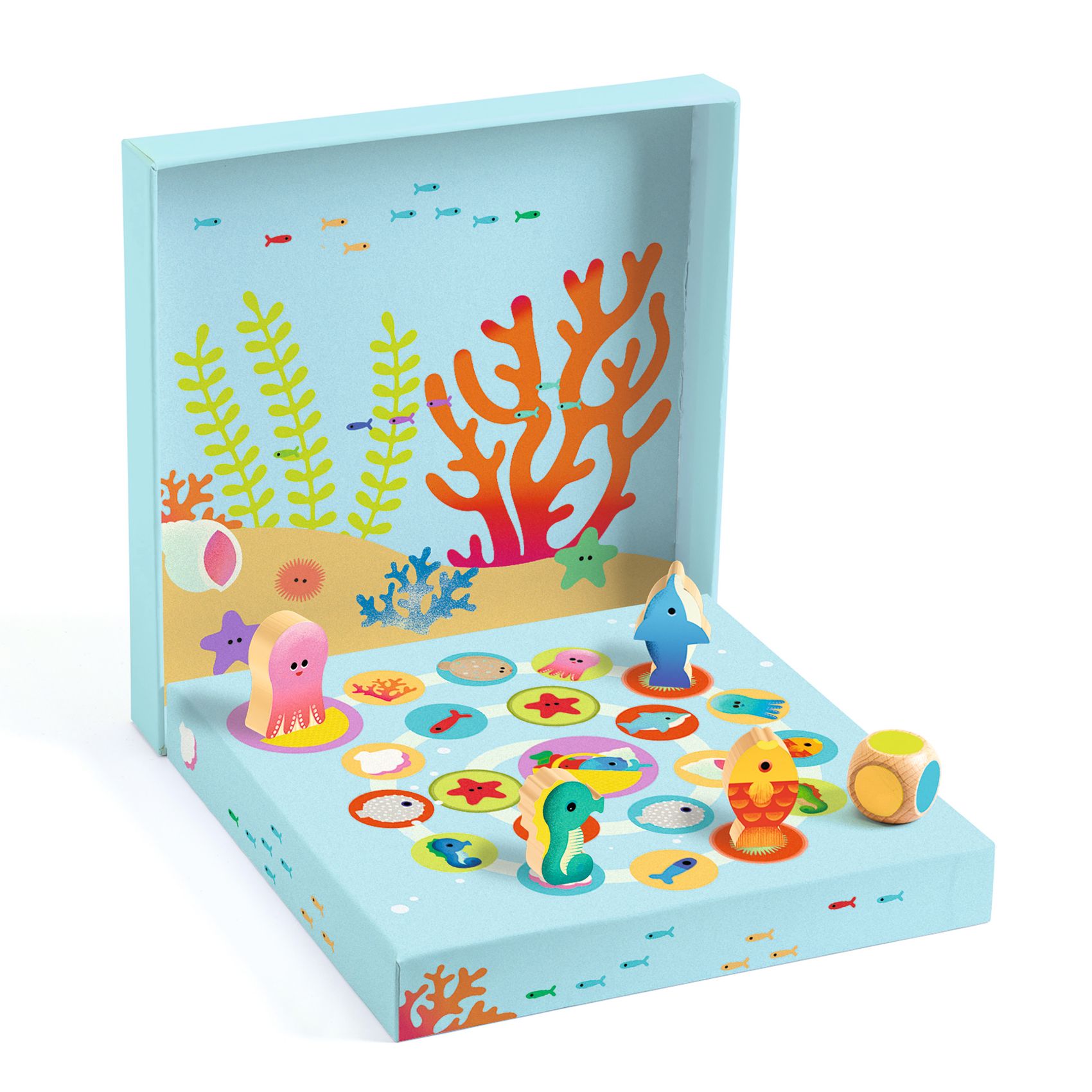 Társasjáték - Tengerben - Ludo Sea - 4 games - 2