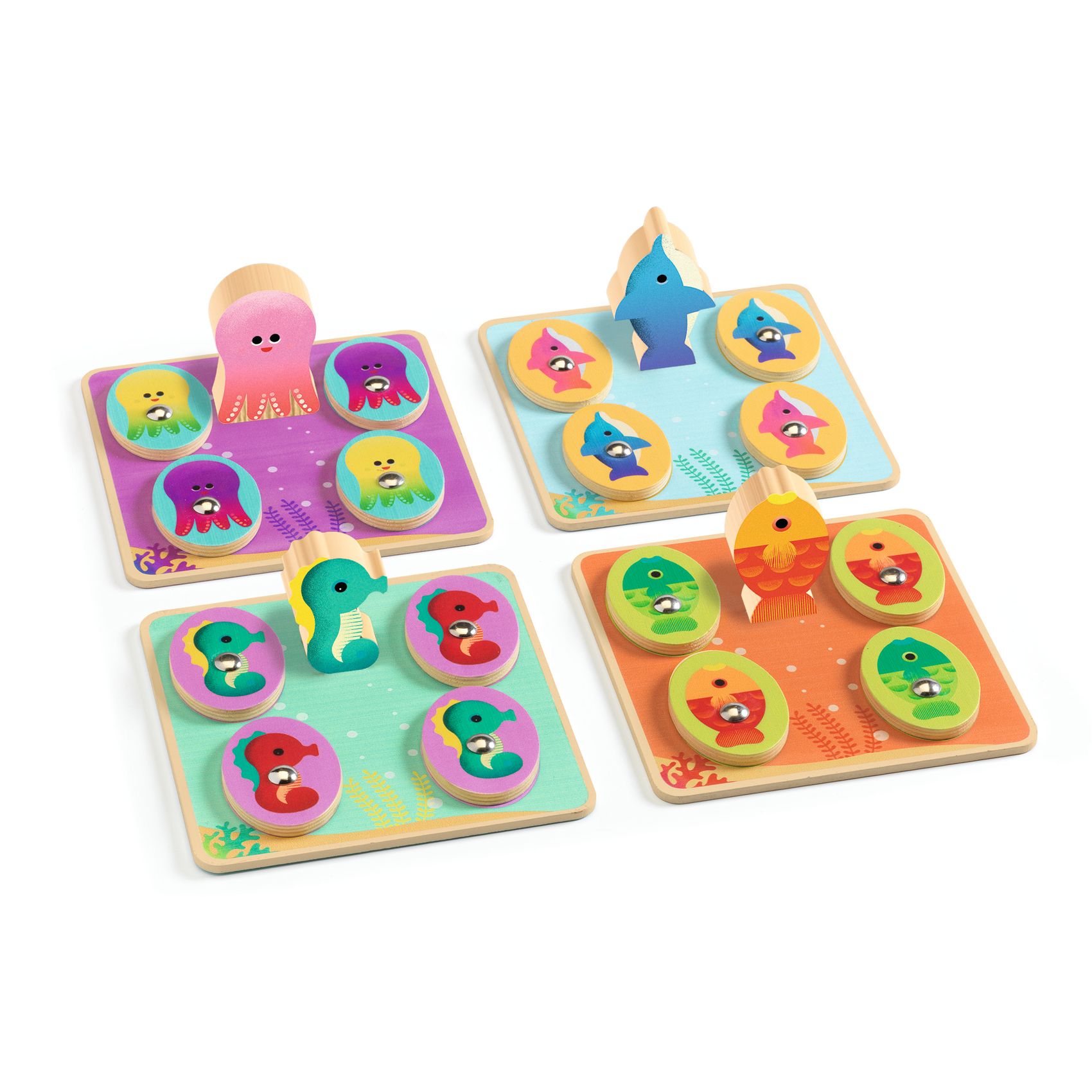 Társasjáték - Tengerben - Ludo Sea - 4 games - 4