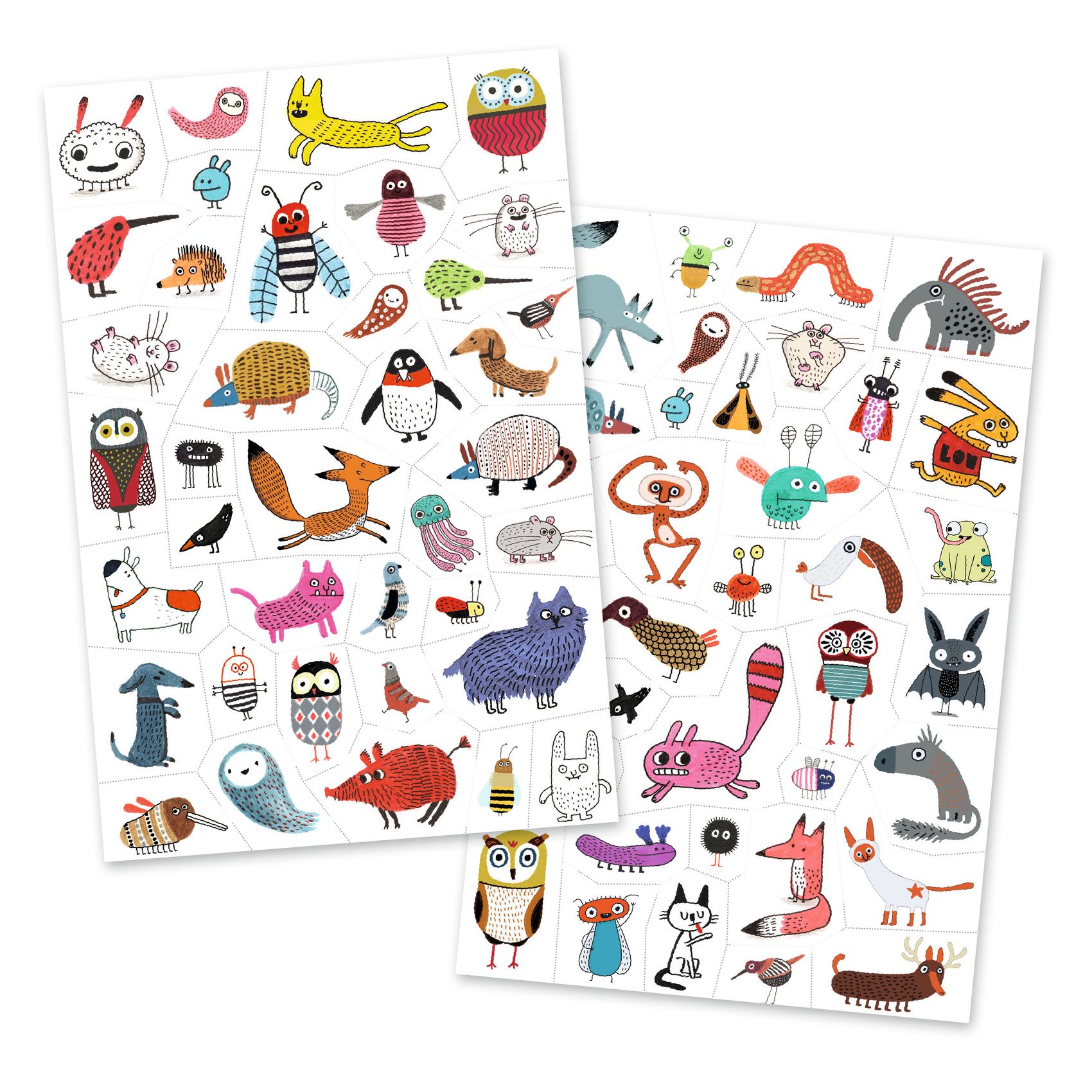 Tetováló matricák - Cukik és viccesek - Little critters - 1