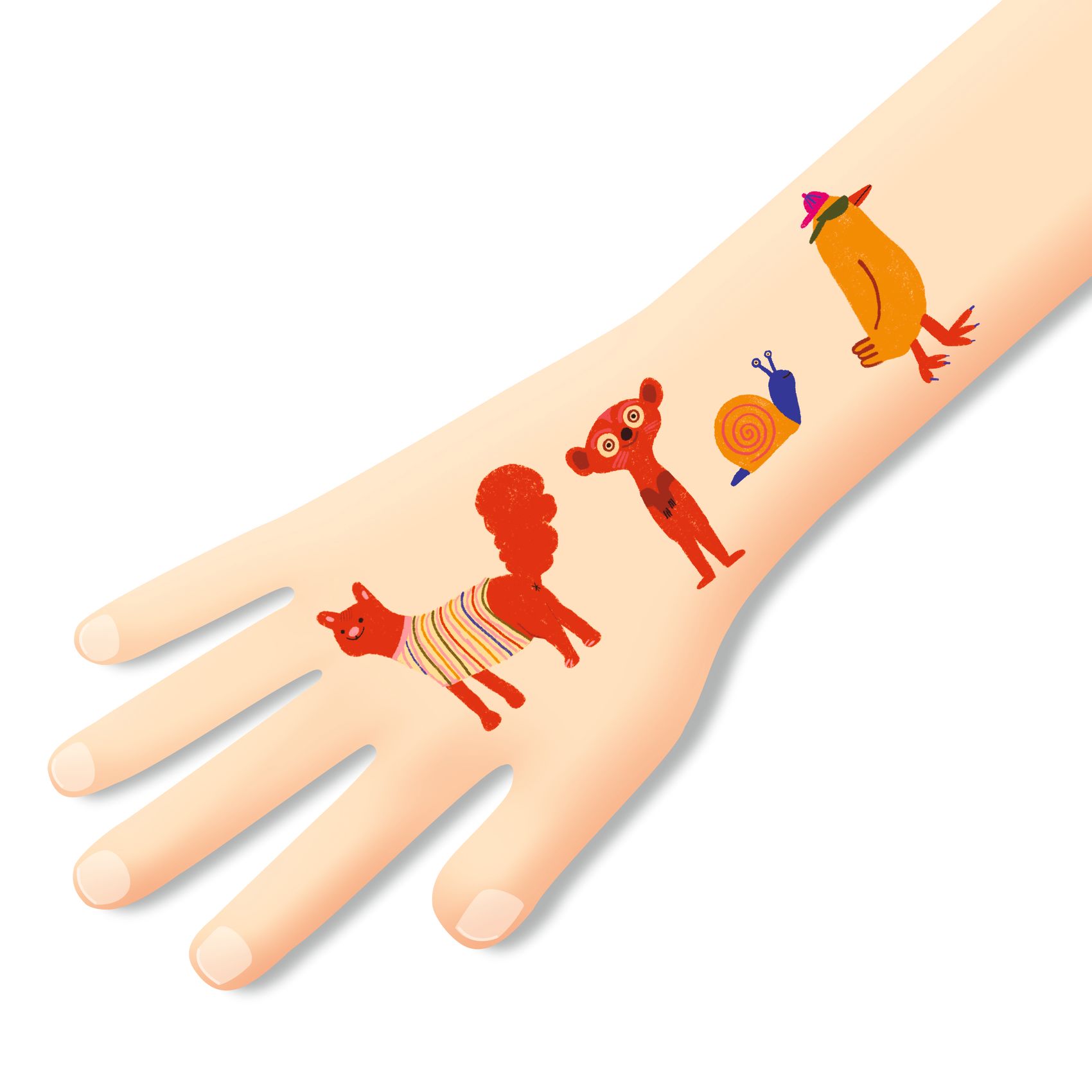 Tetováló matricák - Vicces állatok - Funny animals - 1