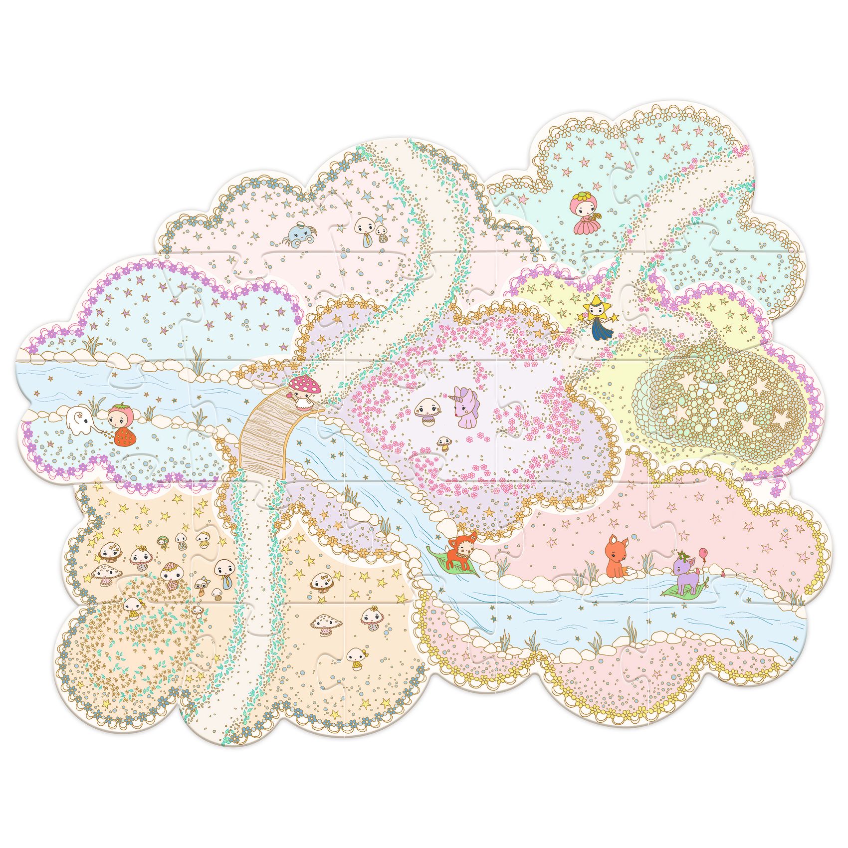 TINYLY álomvilág Óriás puzzle - Tinyly birodalom, 33 db-os - Puzzl'Up Lily tinypuzz - 3