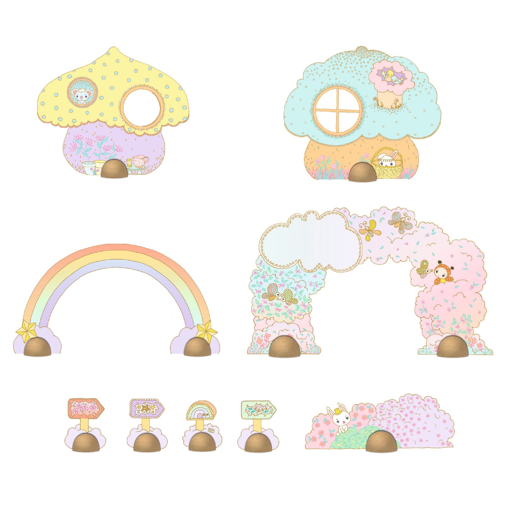 TINYLY álomvilág Óriás puzzle - Tinyly birodalom, 33 db-os - Puzzl'Up Lily tinypuzz - 2