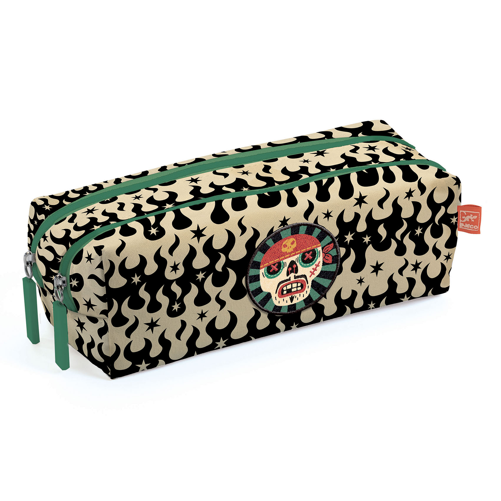 Tolltartó két rekesszel - Koponya - Skull pencil case - 0