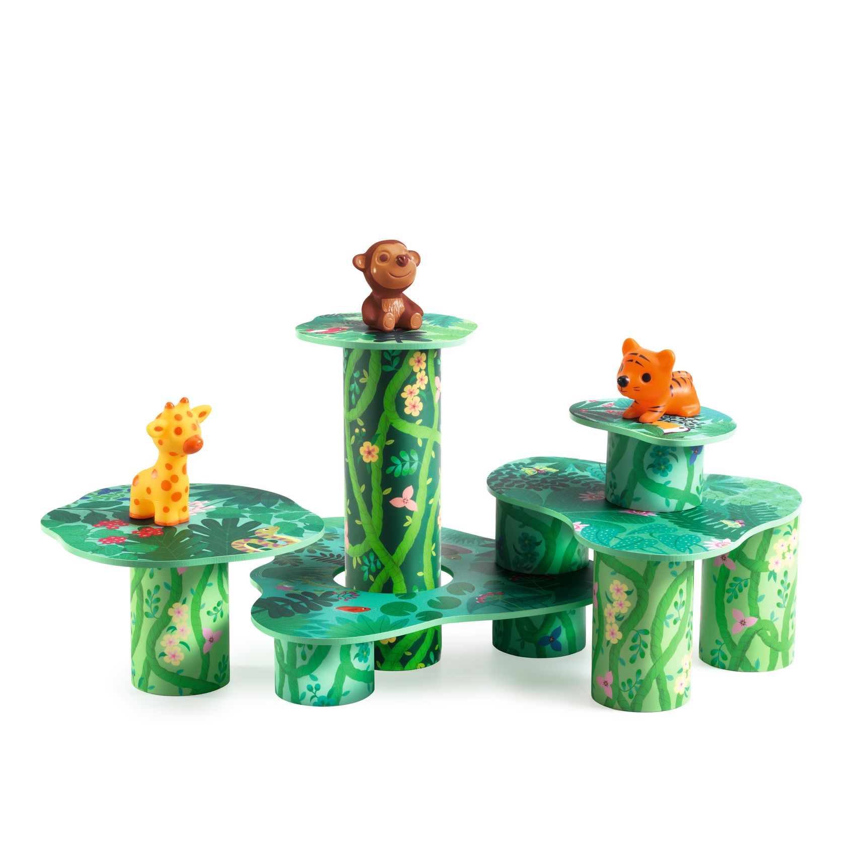 Toronyépítő játék - Dzsungel játszótér - TopaniTube - 1