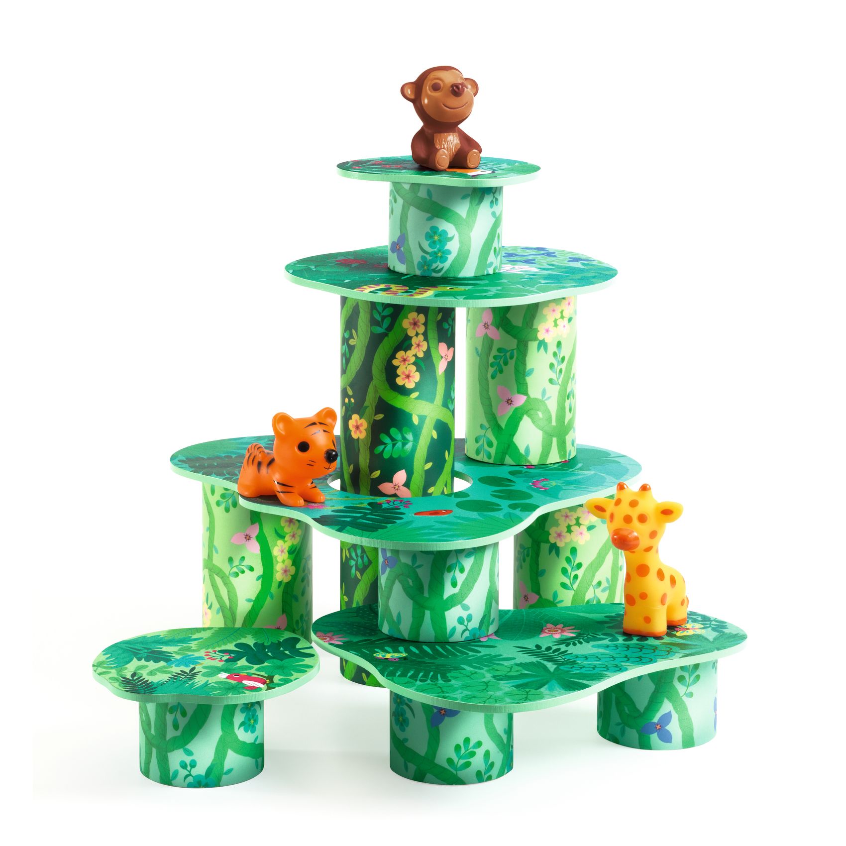 Toronyépítő játék - Dzsungel játszótér - TopaniTube - 2