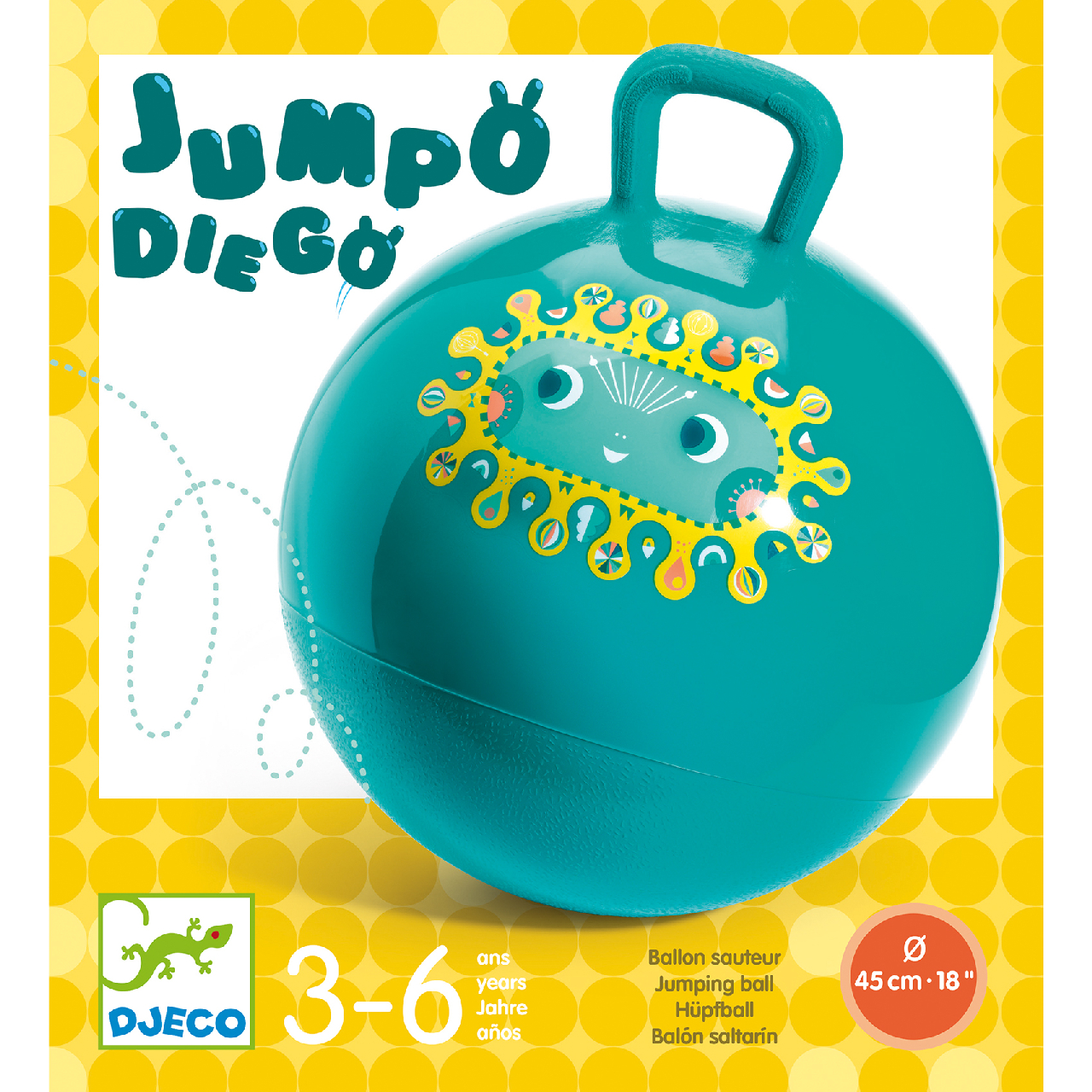 Ugrálólabda, ∅ 45 cm - Jumpo Diego - Jumpo Diego - 1