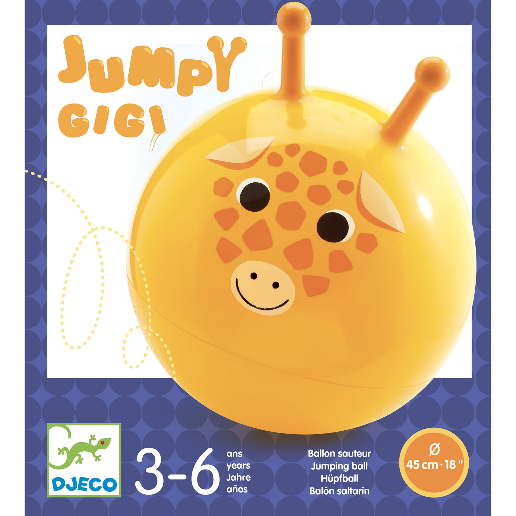 Ugrálólabda, ∅ 45 cm - Jumpy Gigi - Jumpy Gigi - 3