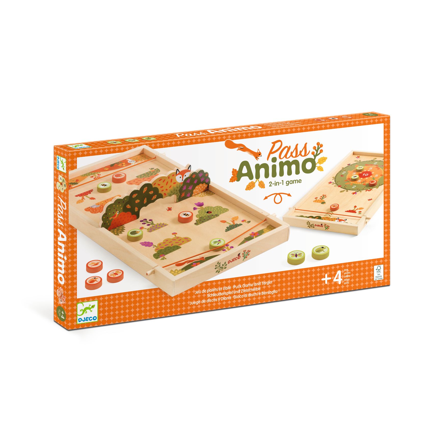Ügyességi játék - 2 korongjáték - Pass Animo - 0
