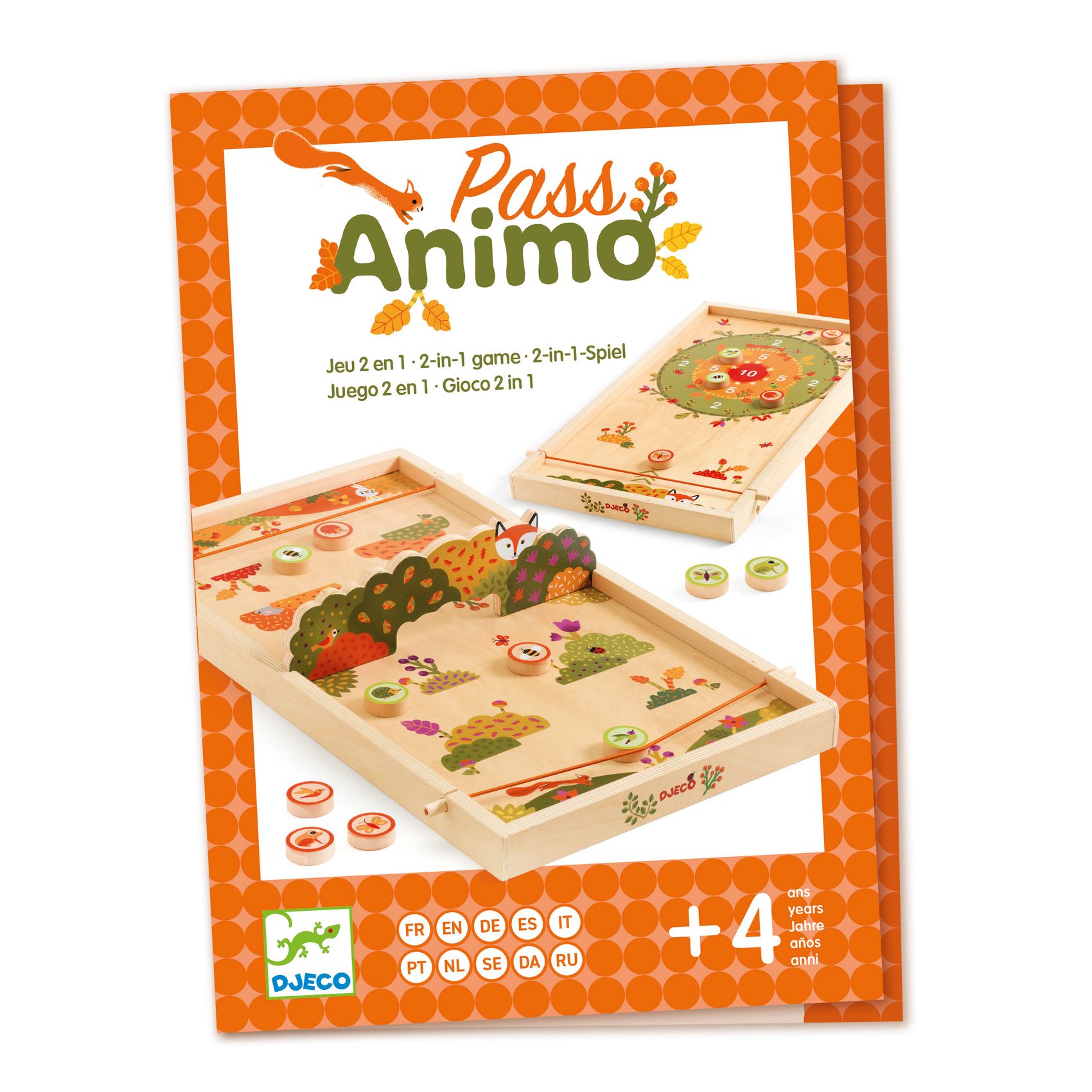 Ügyességi játék - 2 korongjáték - Pass Animo - 6