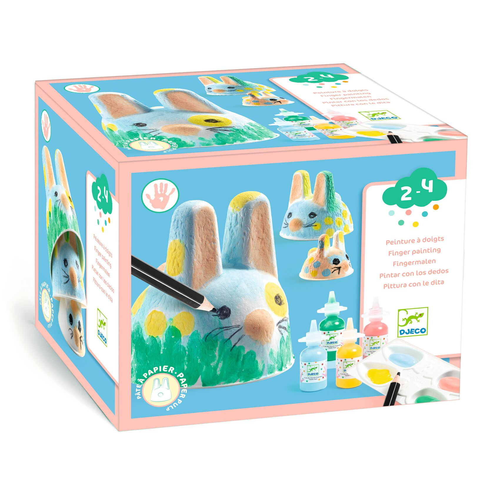 Ujjfestés - 3 nyuszi 3D-ben - Bunny Trio - 0