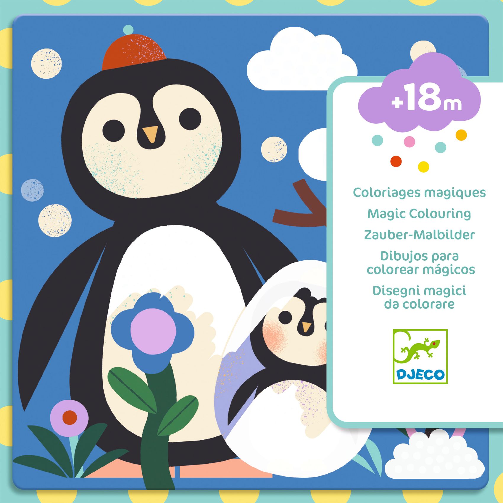 Vízzel színező készlet - Kukucs! Állatbébik a világ tájairól - Peekaboo! Baby animals around the world - 5